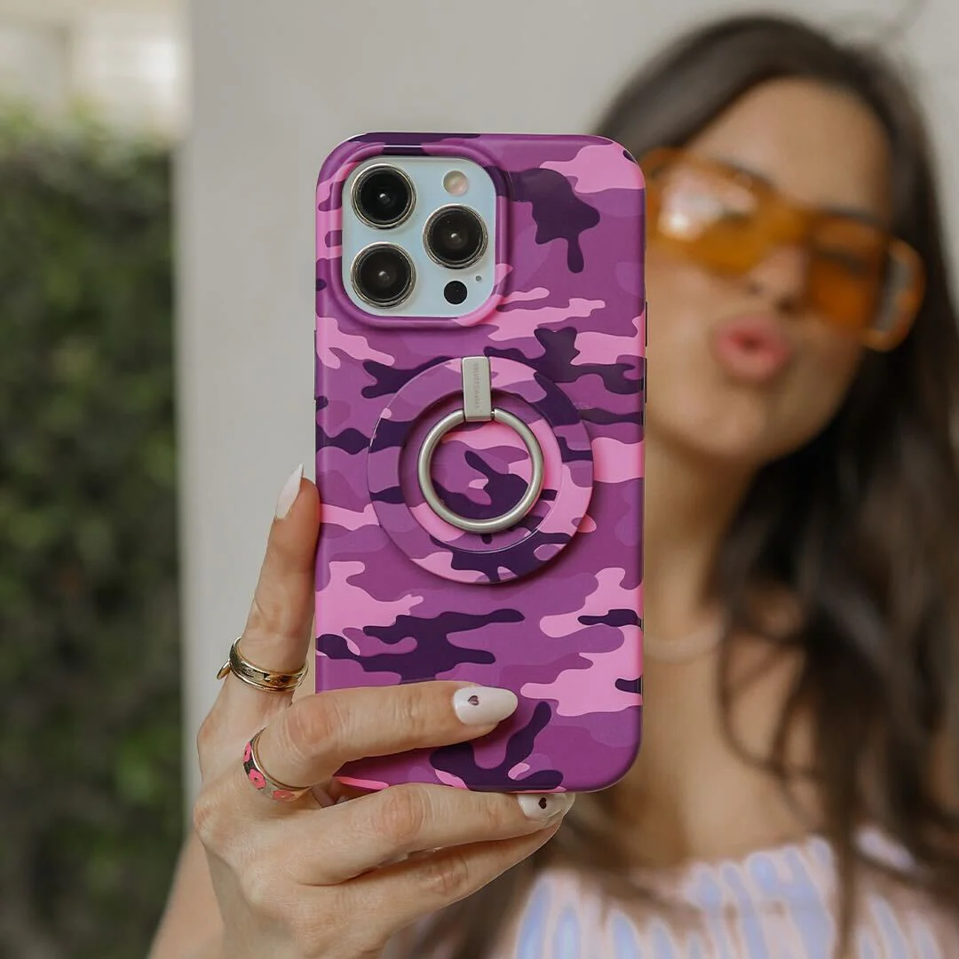 Magenta Camo iPhone Case - Image 8