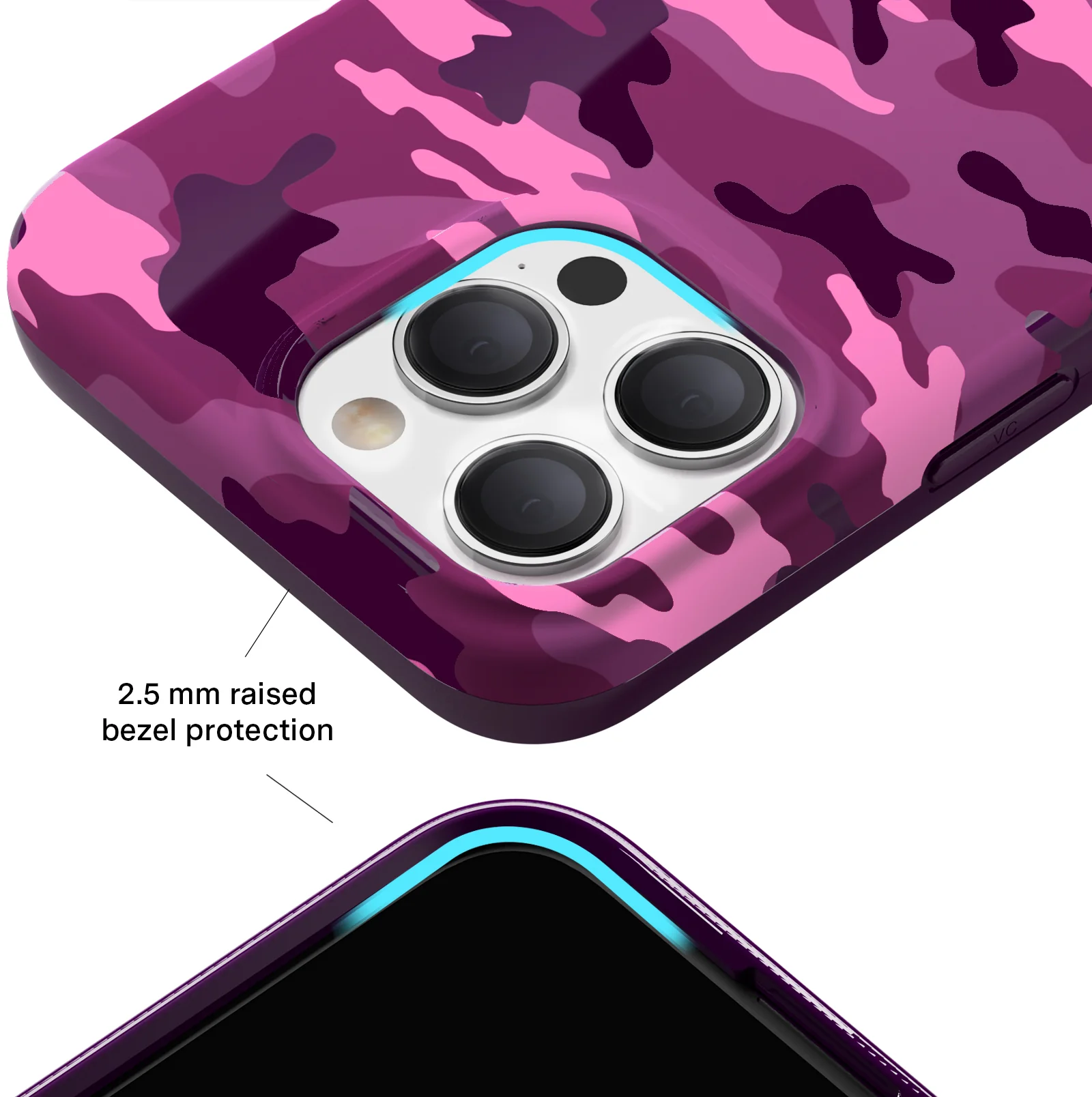 Magenta Camo iPhone Case - Image 9