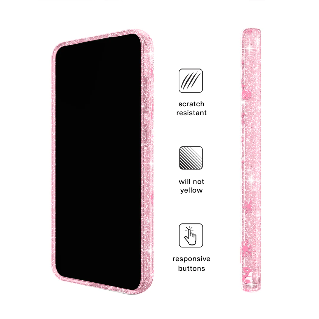 Pink Christmas Glitter Samsung Case - Image 15