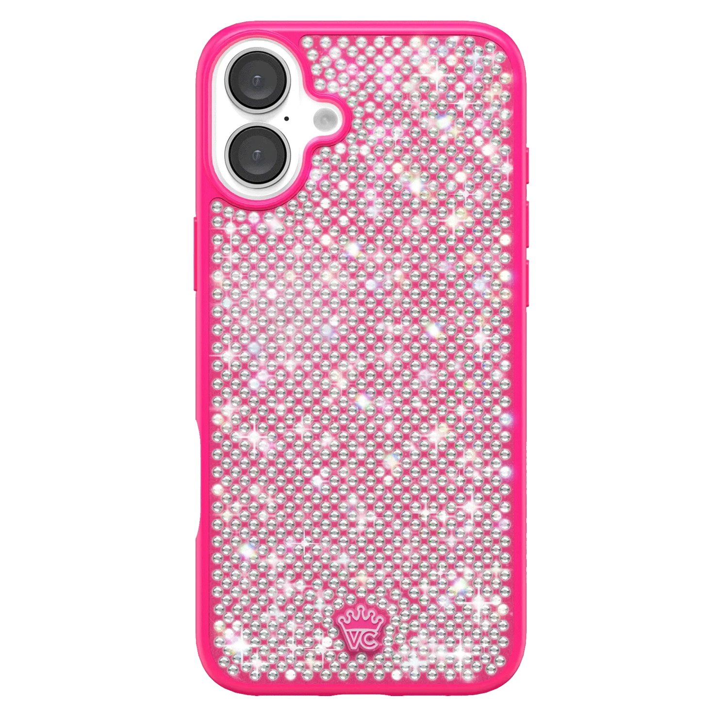 Hot Pink Caviar Crystals iPhone Case - Image 11