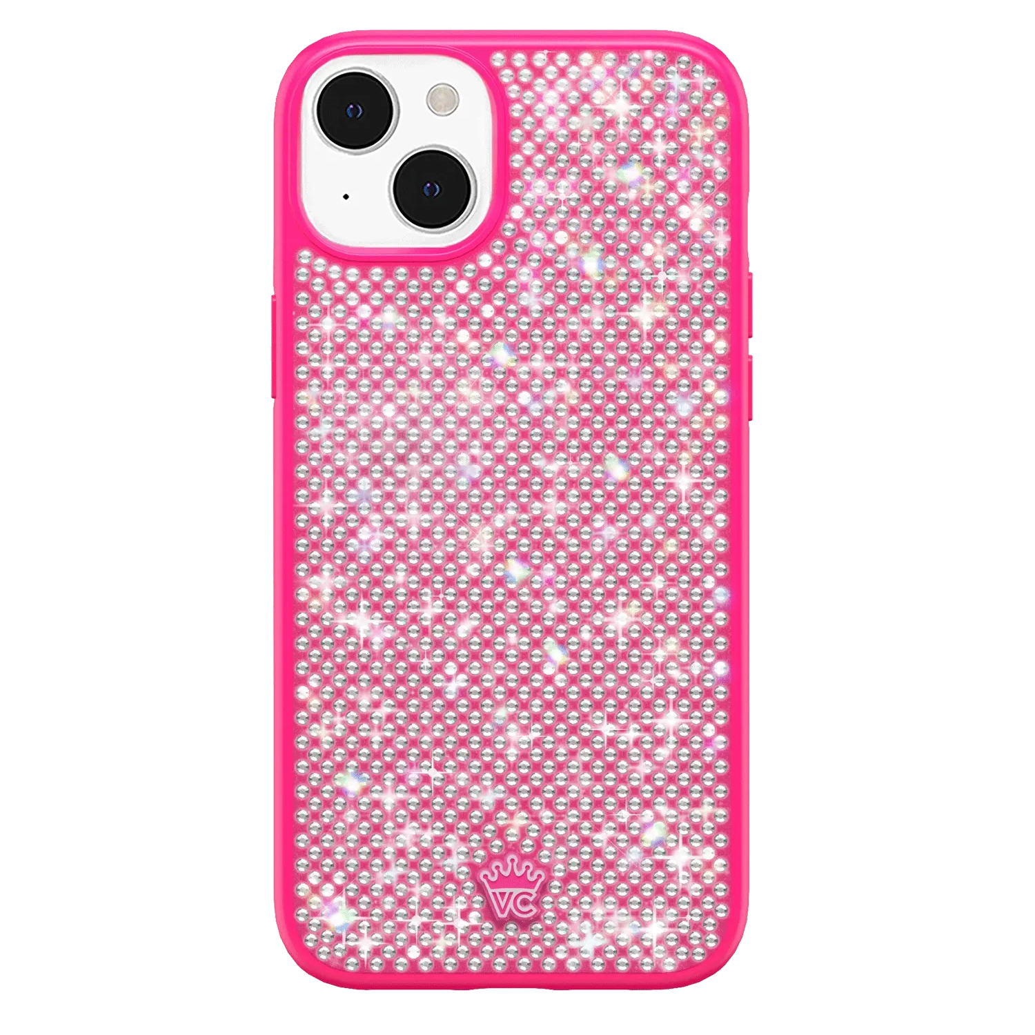 Hot Pink Caviar Crystals iPhone Case - Image 51