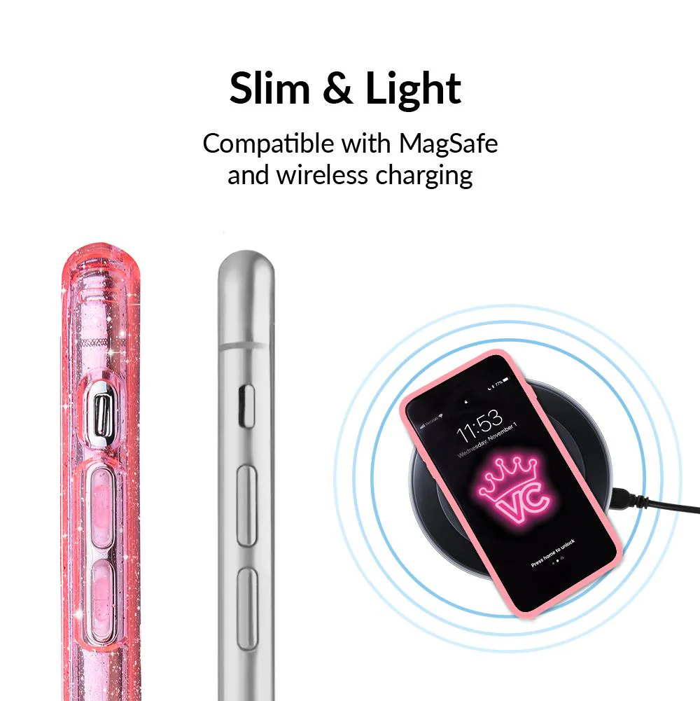 Pink Stardust Glitter iPhone Case - Image 10