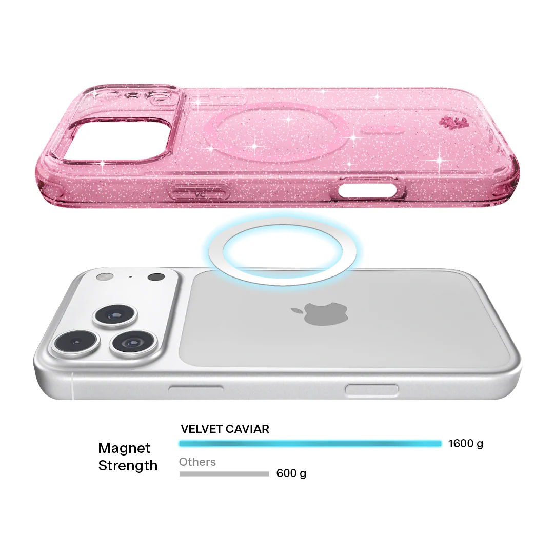 Pink Stardust Glitter iPhone Case - Image 154