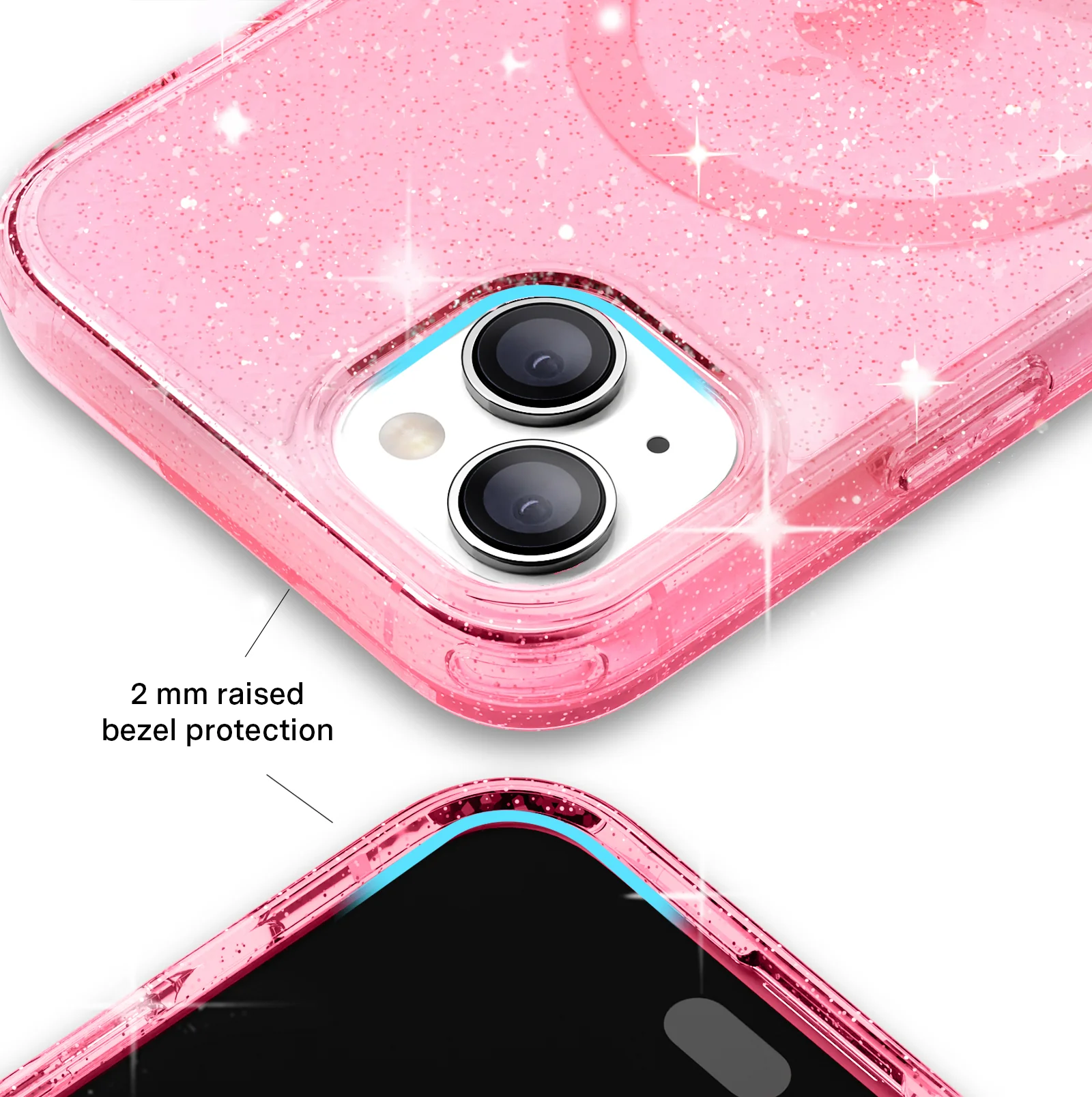 Pink Stardust Glitter iPhone Case - Image 63