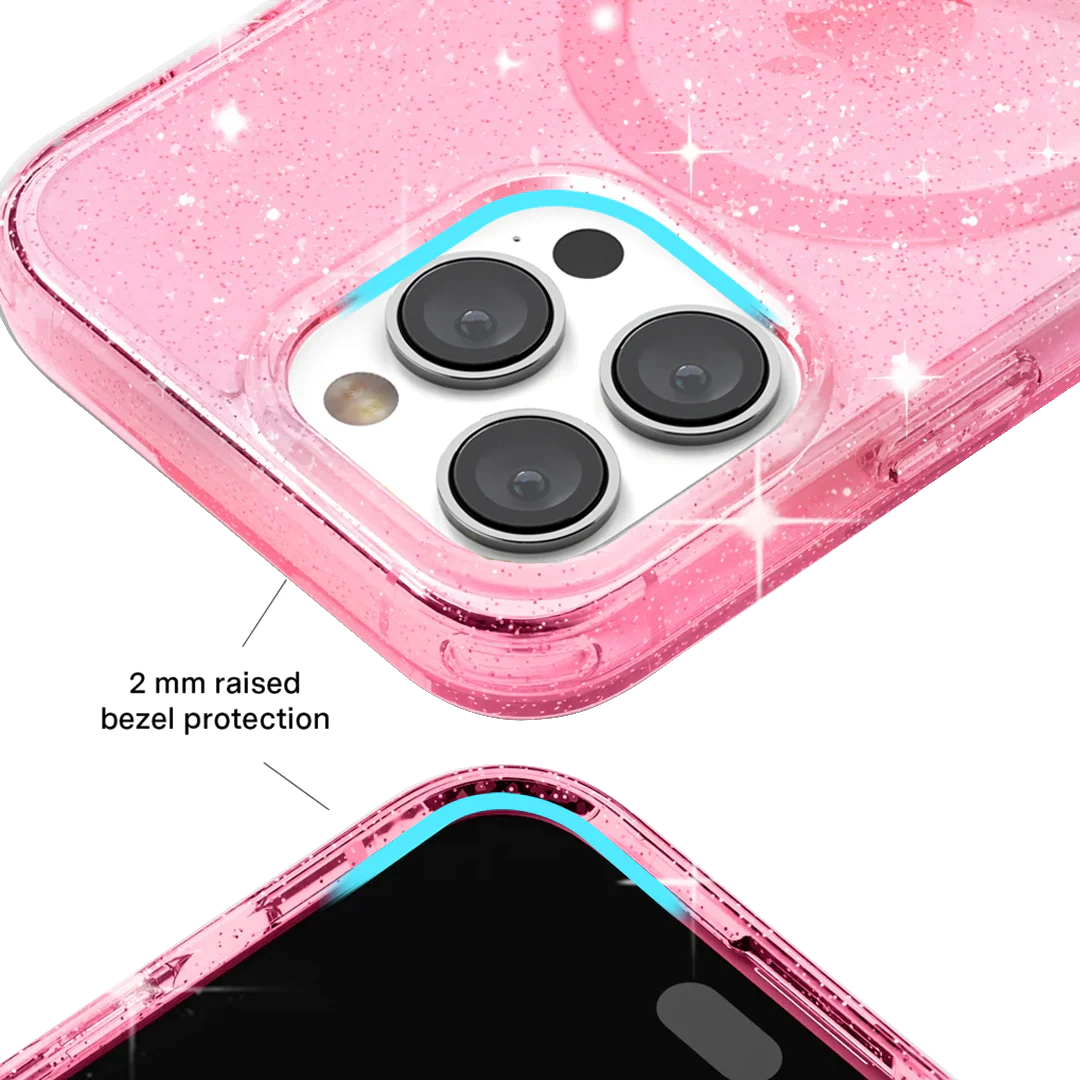 Pink Stardust Glitter iPhone Case - Image 78
