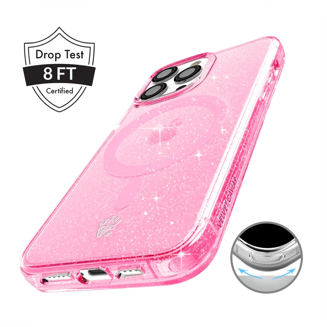 Pink Stardust Glitter iPhone Case - Image 94