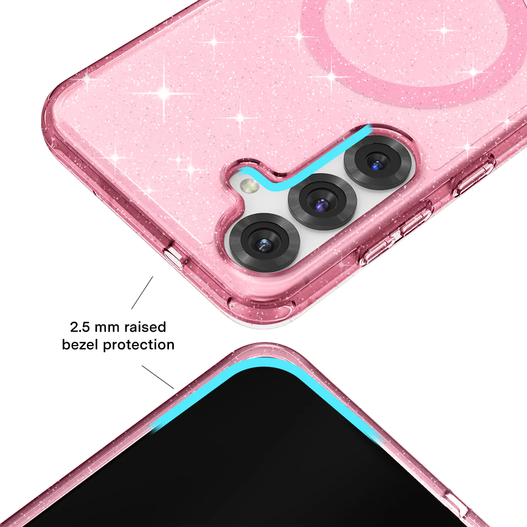 Pink Stardust Glitter Samsung Case - Image 111