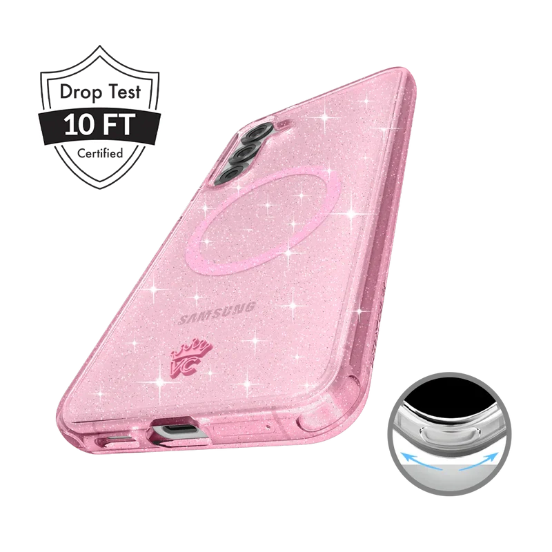 Pink Stardust Glitter Samsung Case - Image 113
