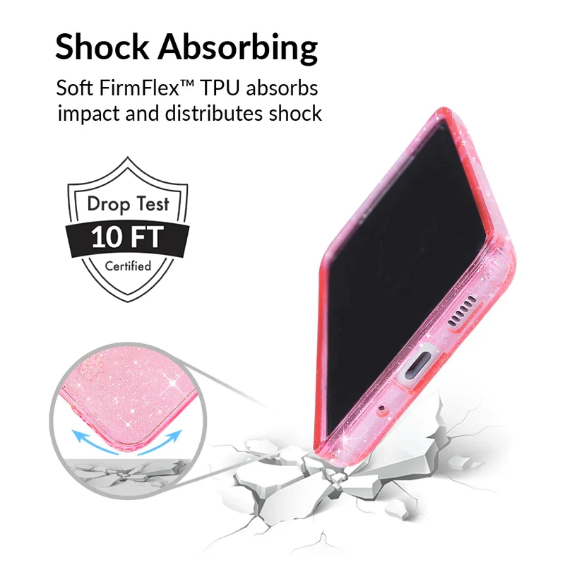 Pink Stardust Glitter Samsung Case - Image 42