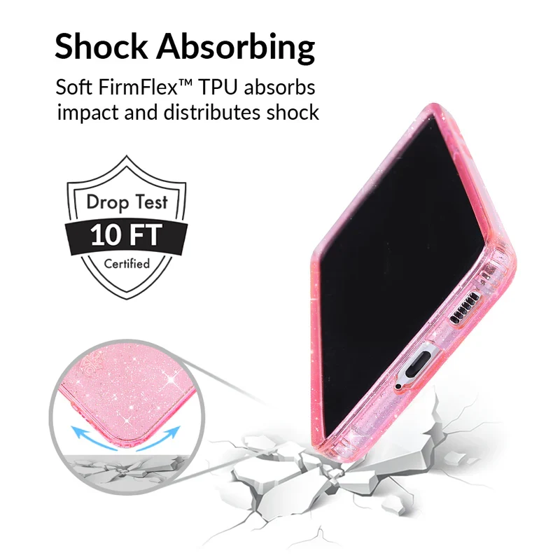 Pink Stardust Glitter Samsung Case - Image 57