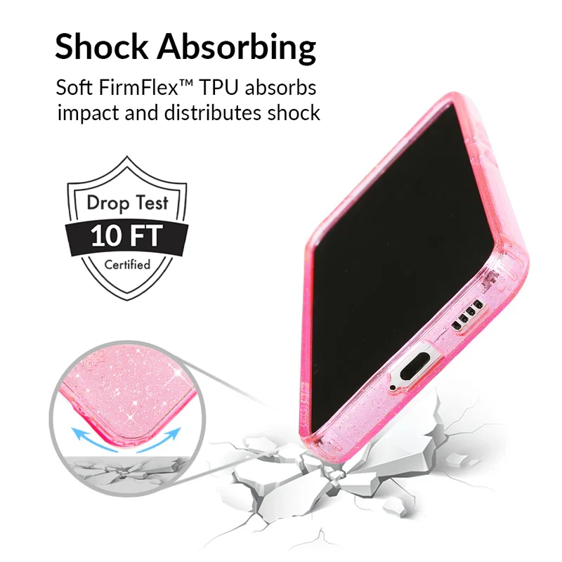 Pink Stardust Glitter Samsung Case - Image 87