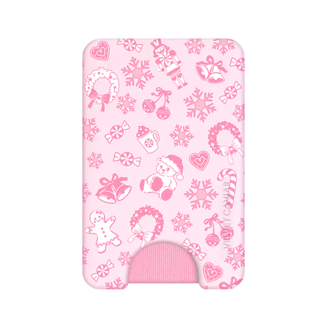 Pink Christmas MagSafe Wallet