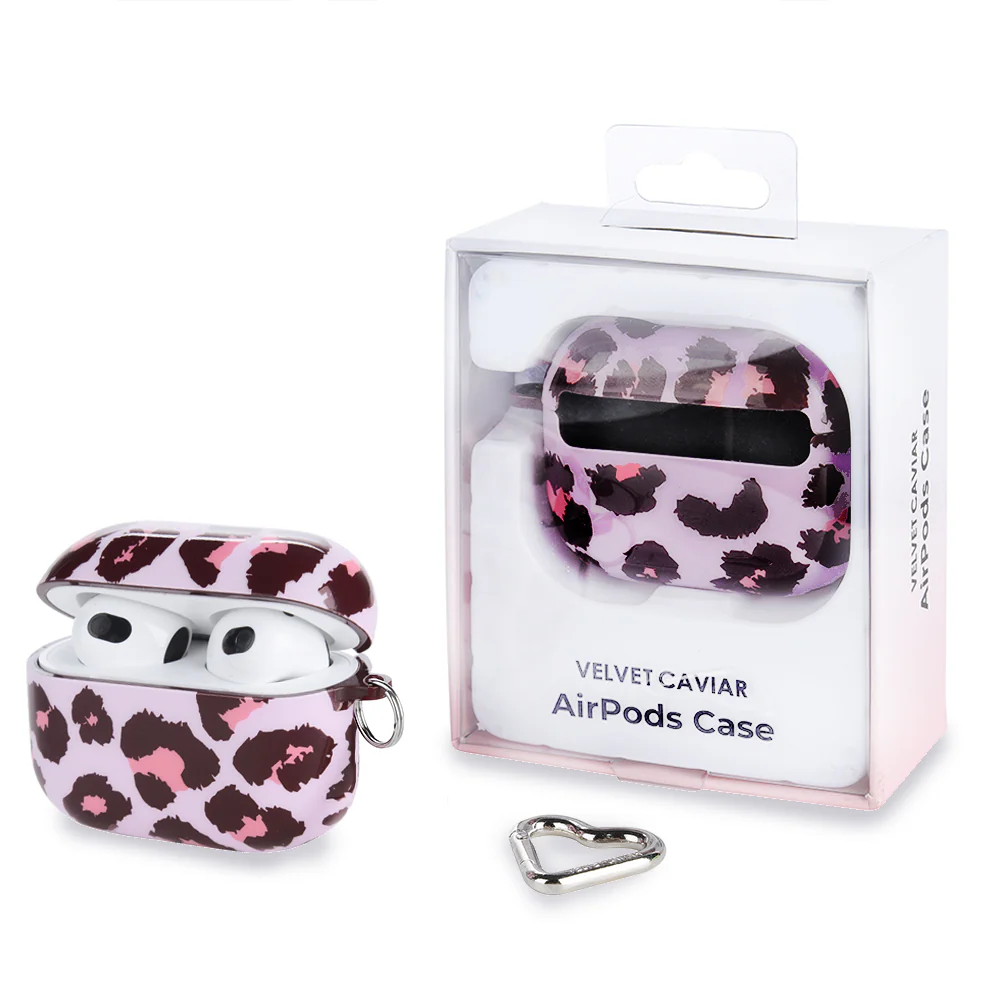Purrfect Pink Leopard AirPod Case - Image 15