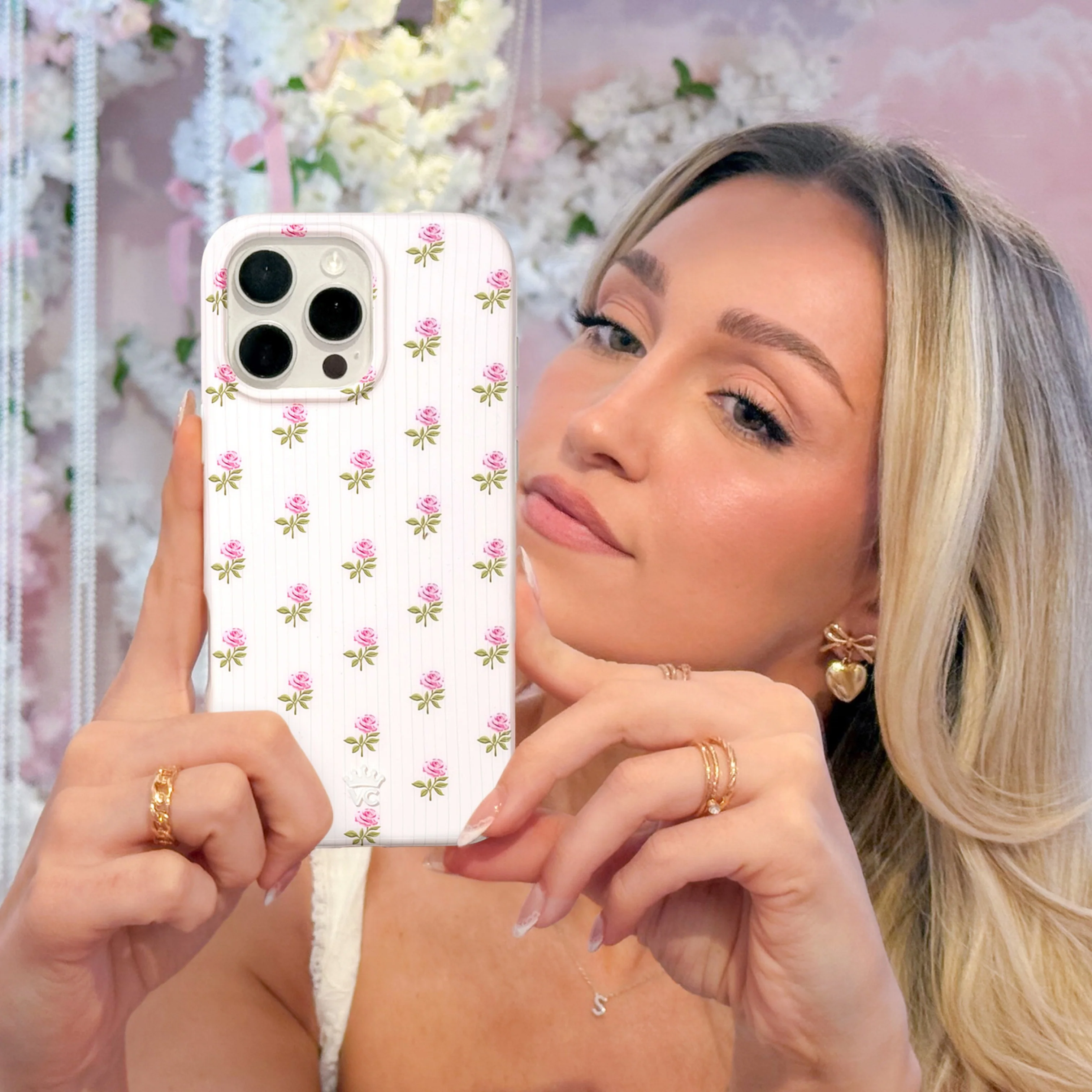 Pink Peony Floral iPhone Case - Image 86