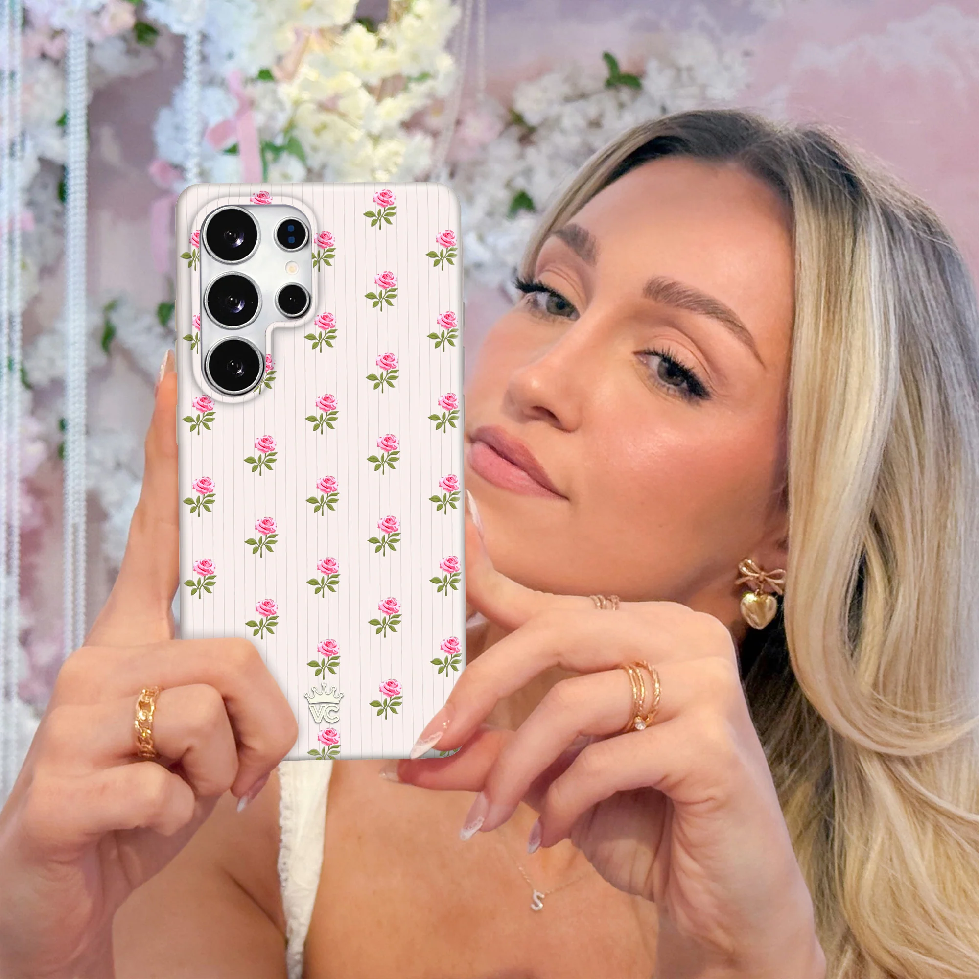 Pink Peony Floral Samsung Case - Image 23