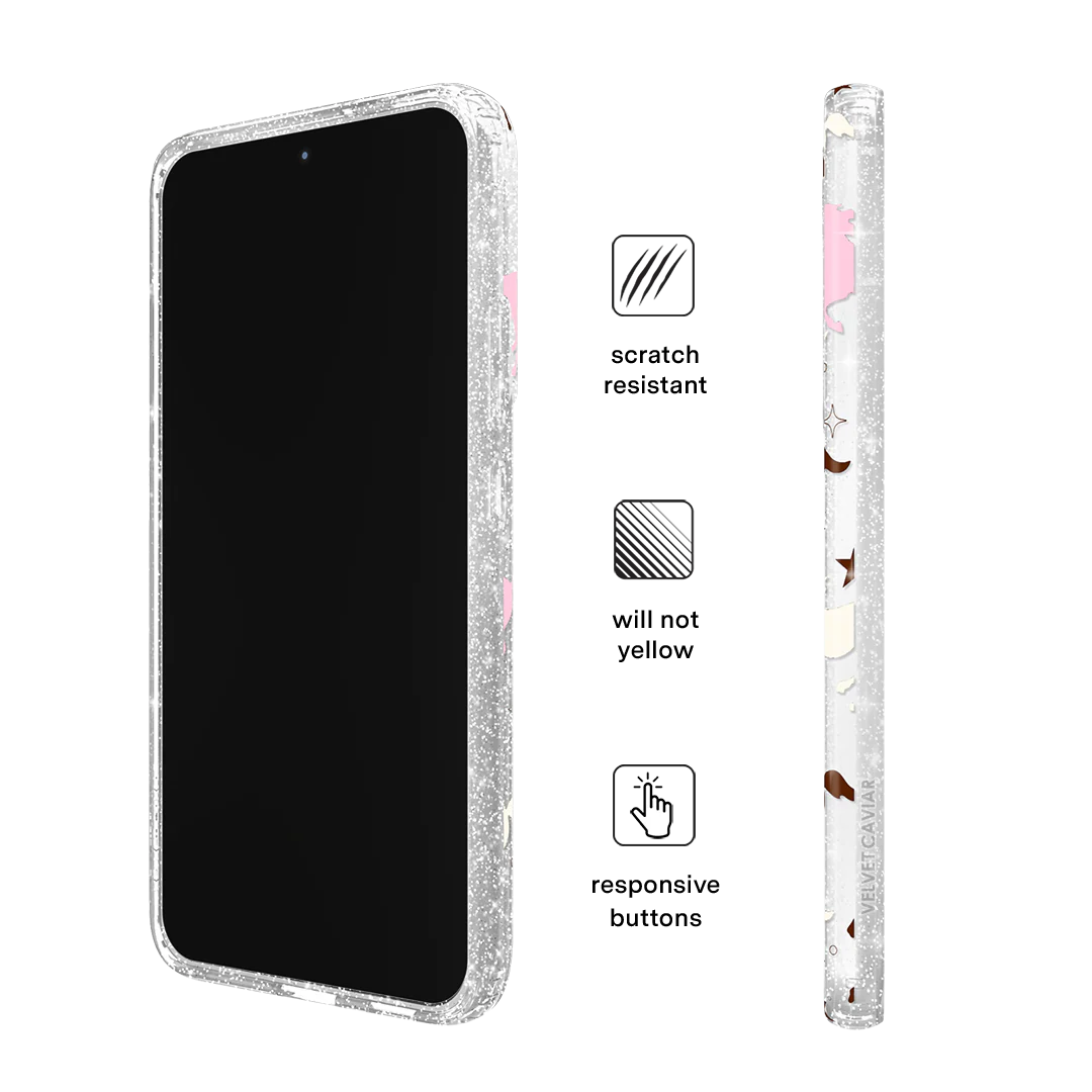 Pink Pony Glitter Samsung Case - Image 69