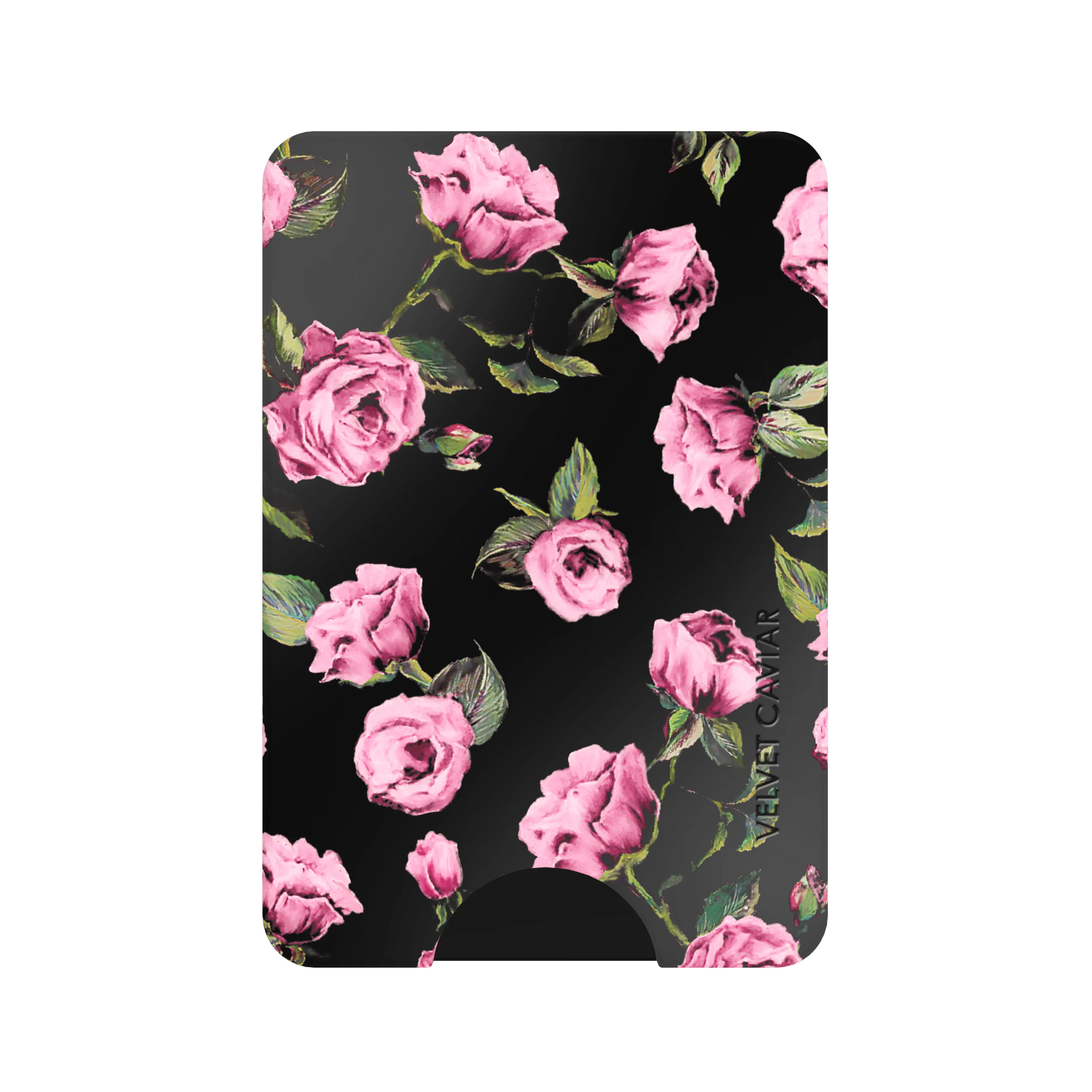 Pink Rose Floral MagSafe Wallet
