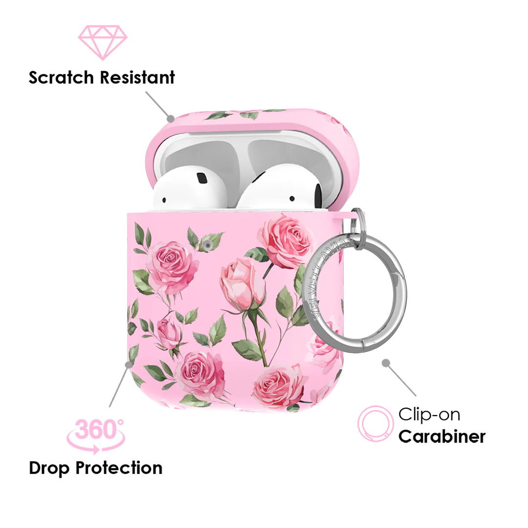 Baby Pink Roses AirPod Case - Image 3
