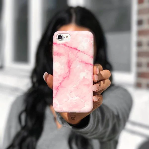 Pink Streak Marble iPhone Case - Image 20