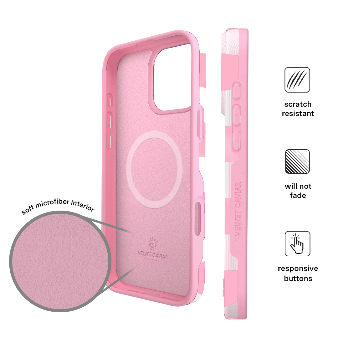 Pink Vibe Checkered iPhone Case - Image 90