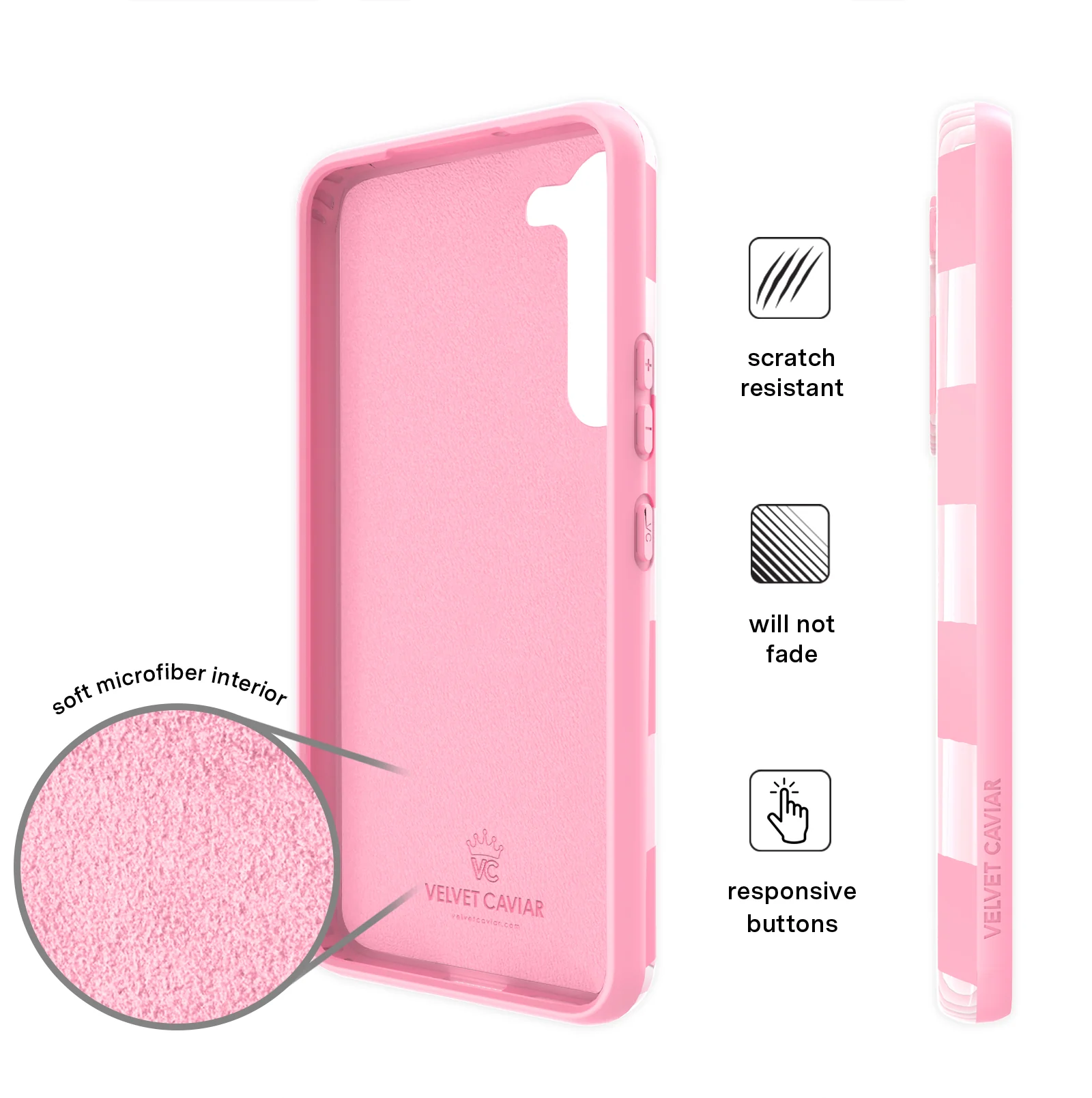 Pink Vibe Checkered Samsung Case - Image 25