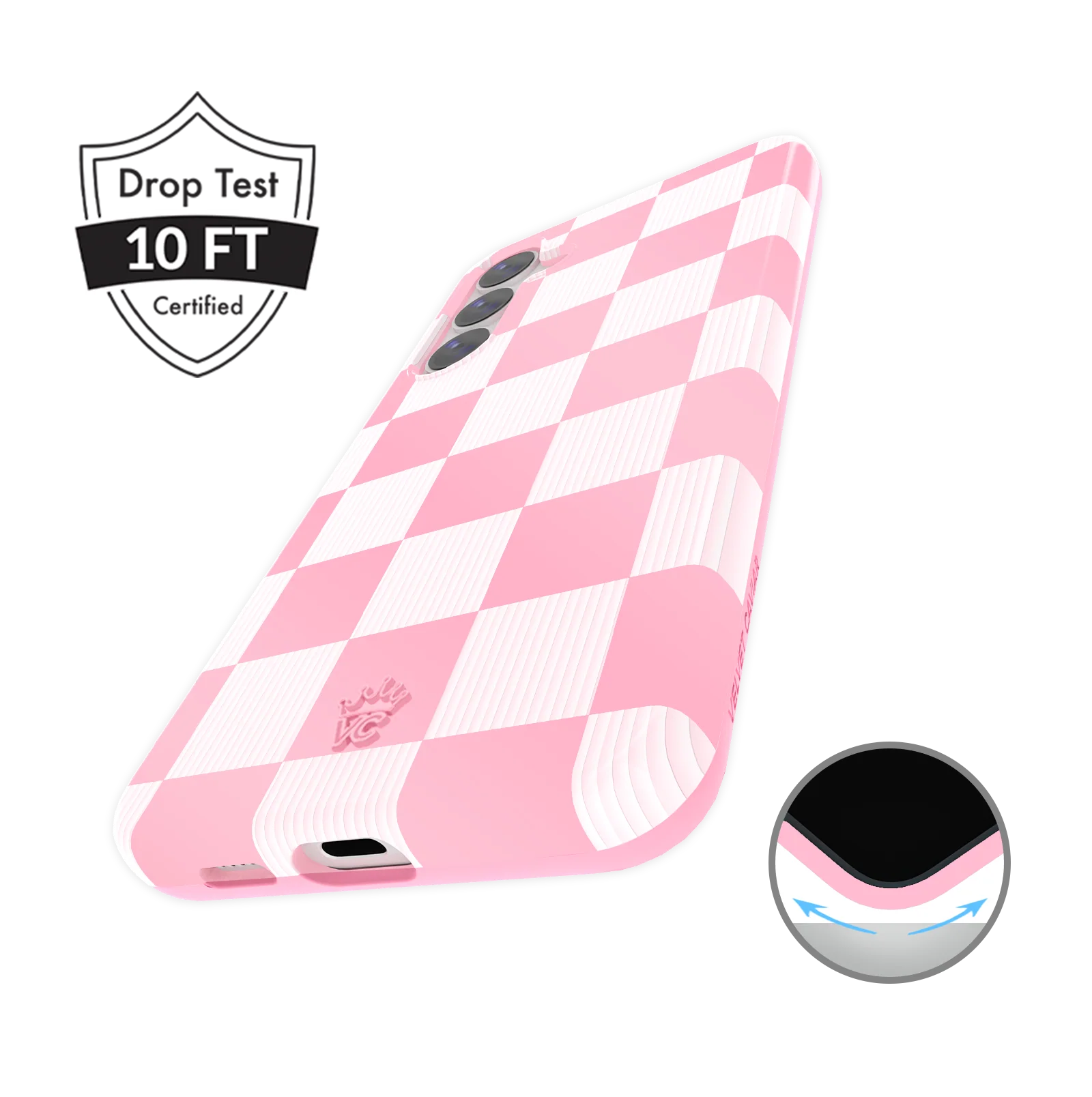 Pink Vibe Checkered Samsung Case - Image 9