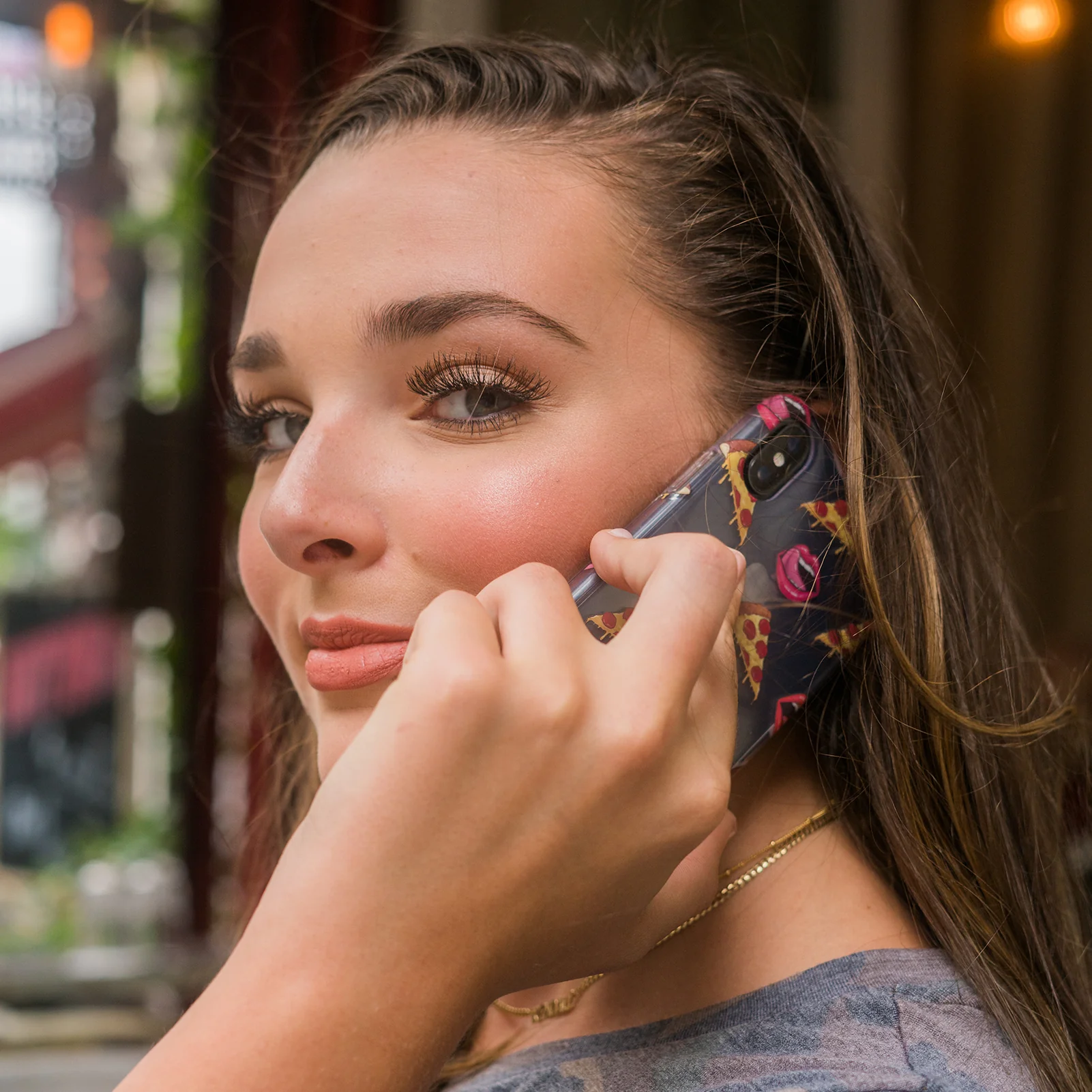 Pizza Lips iPhone Case by Kendall Vertes - Image 32