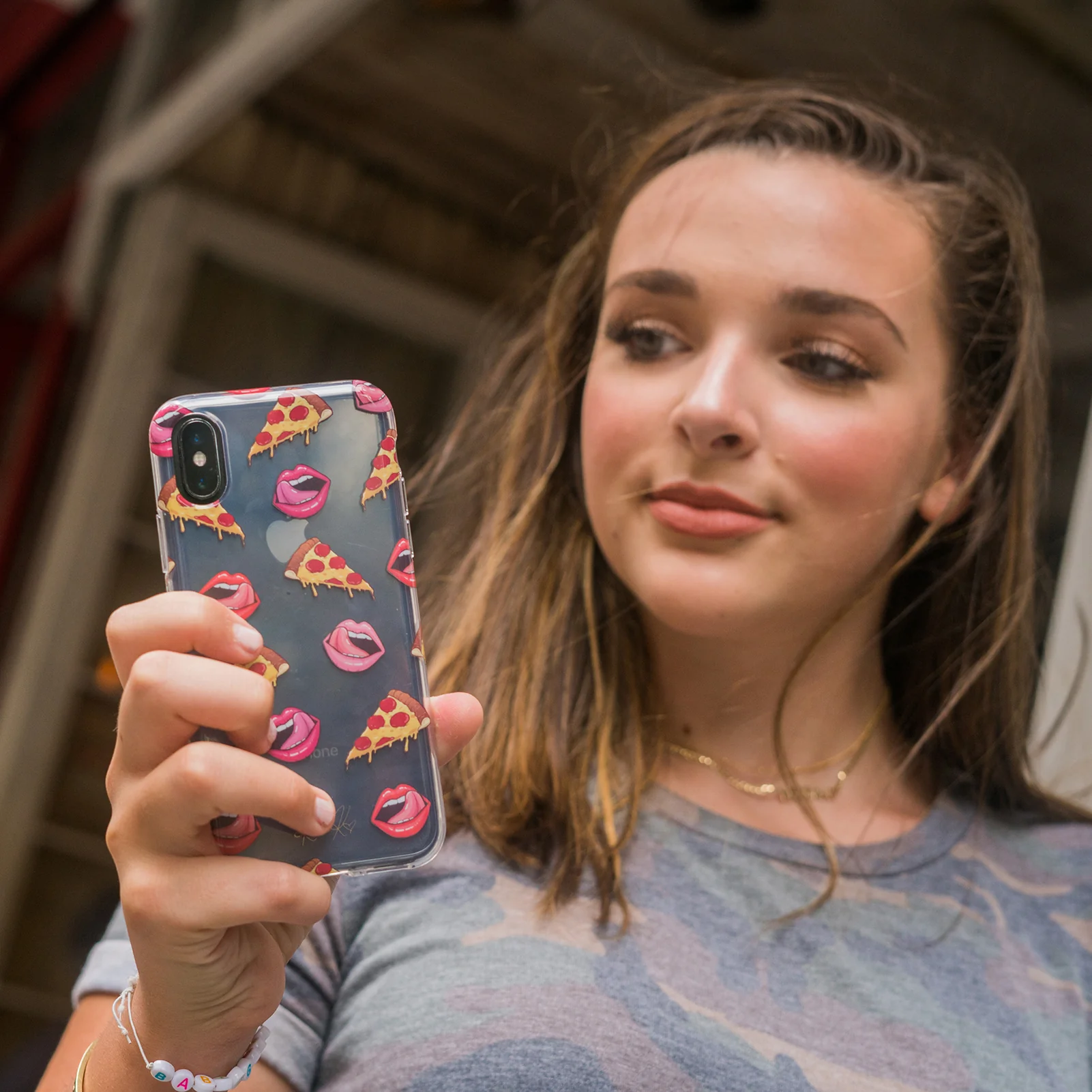 Pizza Lips iPhone Case by Kendall Vertes - Image 33