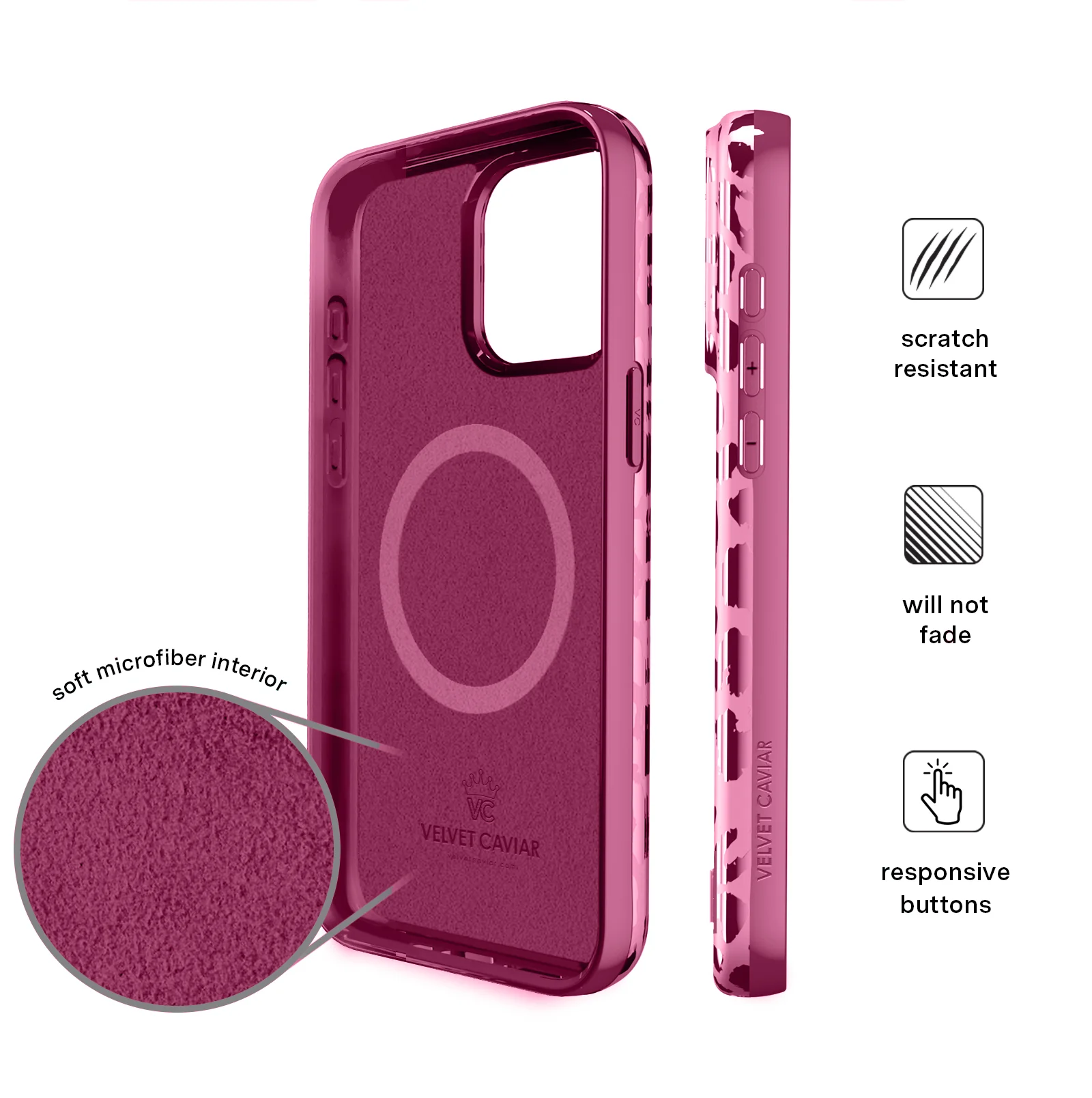 Pink Ruby Leopard iPhone Case - Image 114