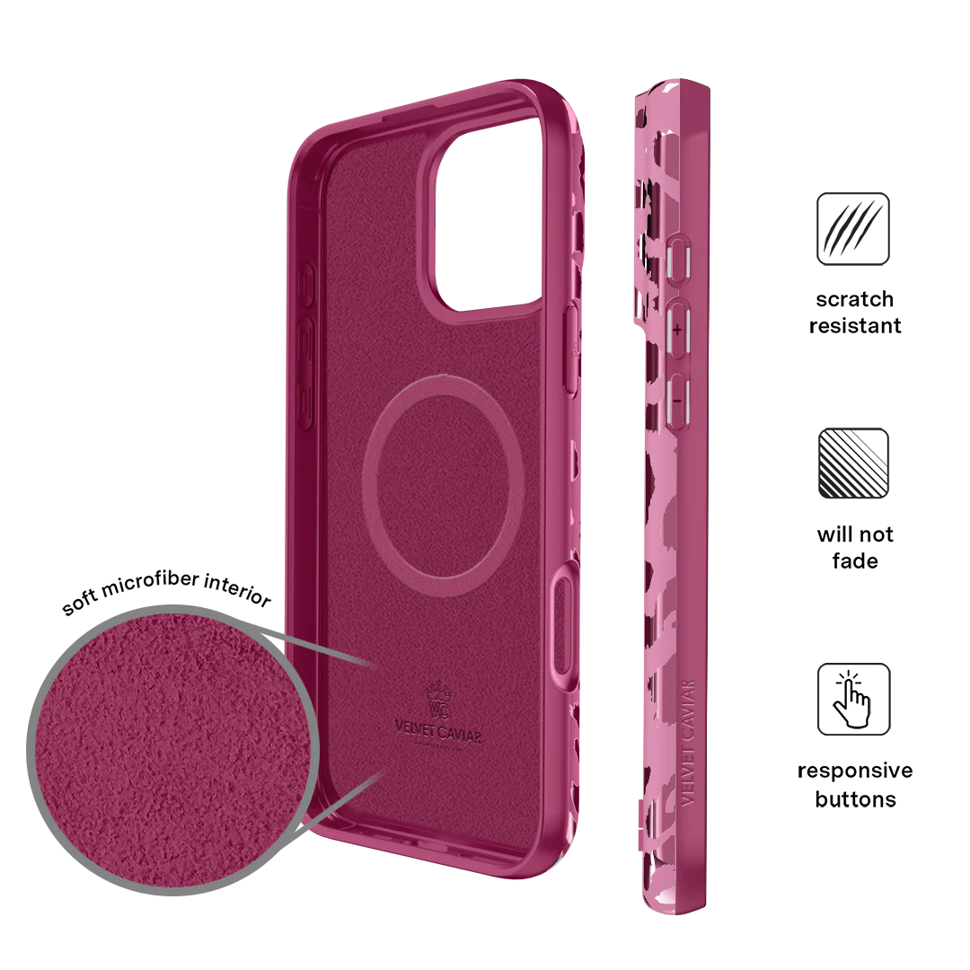 Pink Ruby Leopard iPhone Case - Image 126