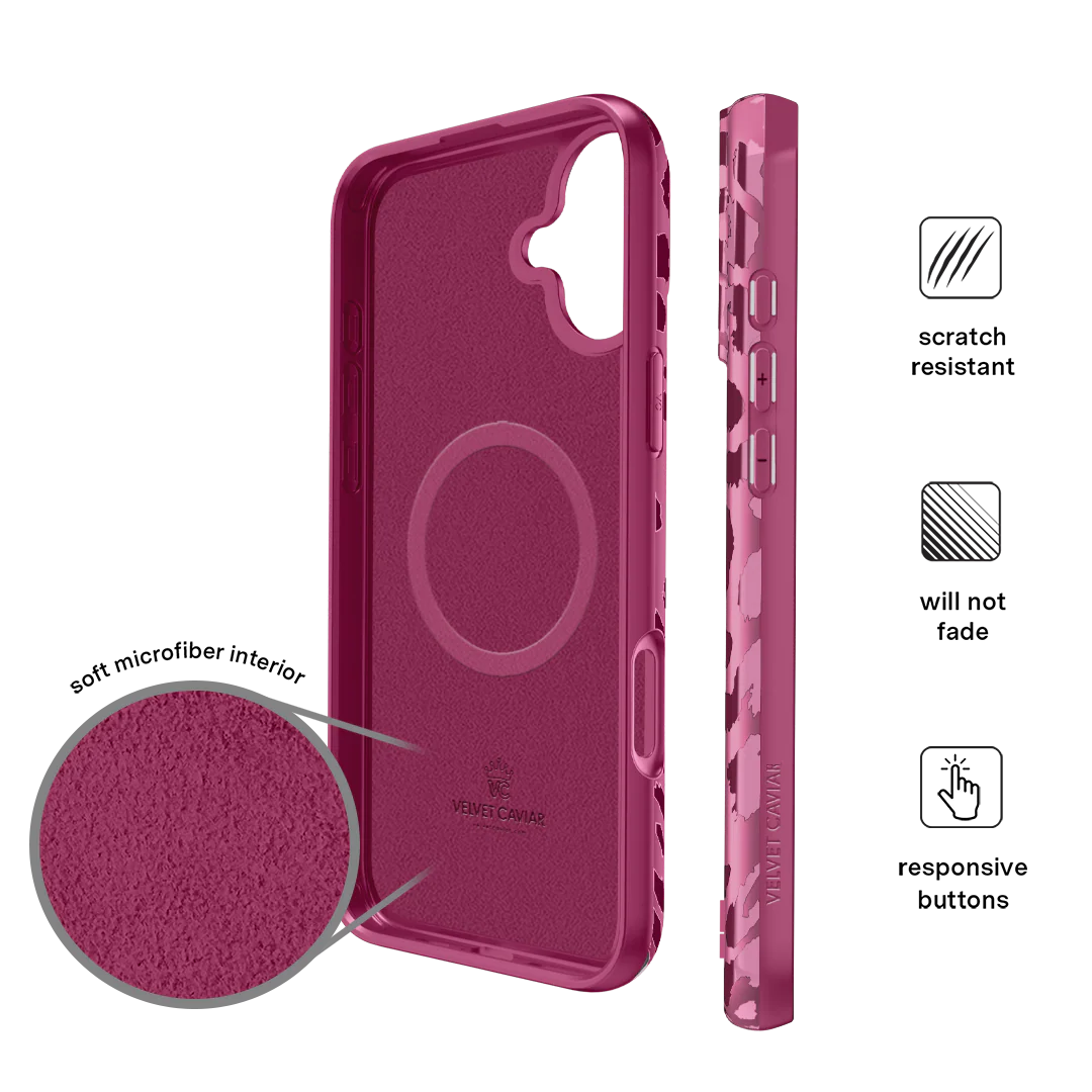 Pink Ruby Leopard iPhone Case - Image 132