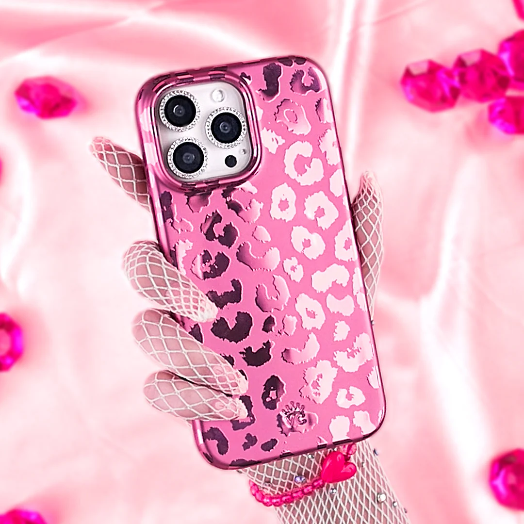 Pink Ruby Leopard iPhone Case - Image 2