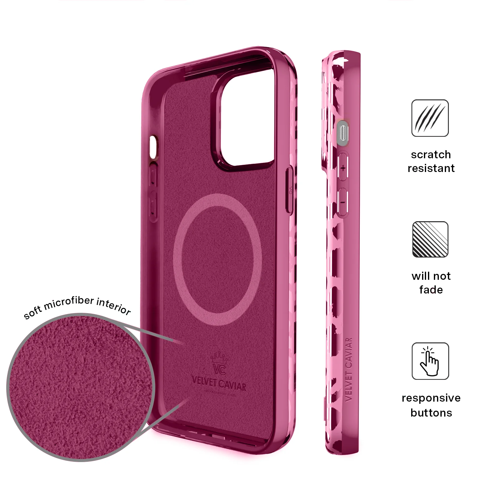Pink Ruby Leopard iPhone Case - Image 96