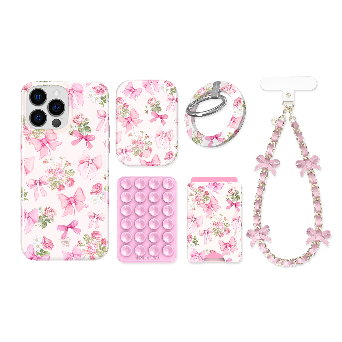 Posie Pink Bows iPhone Bundle Set - Image 15