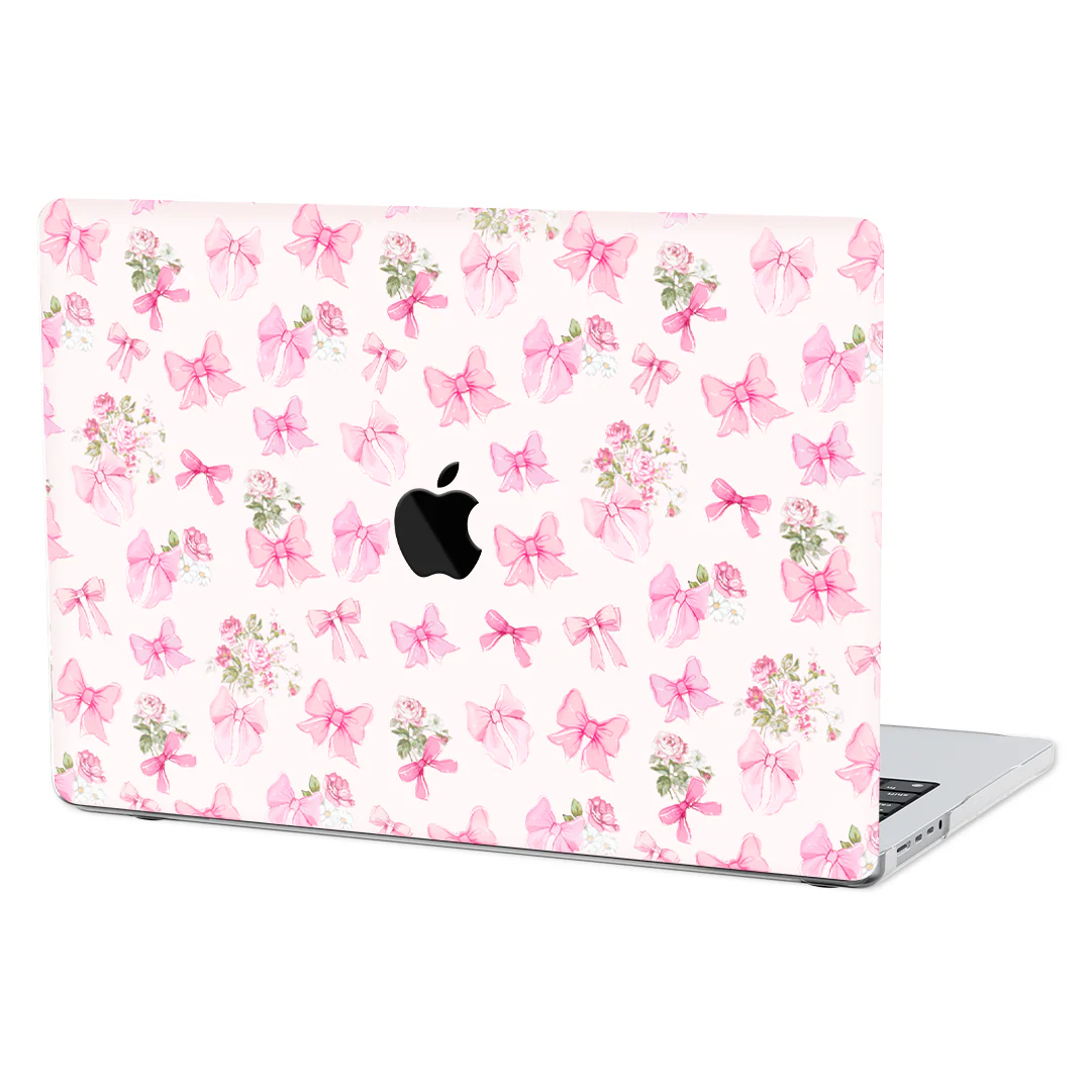 Posie Pink Bows MacBook Case - Image 19