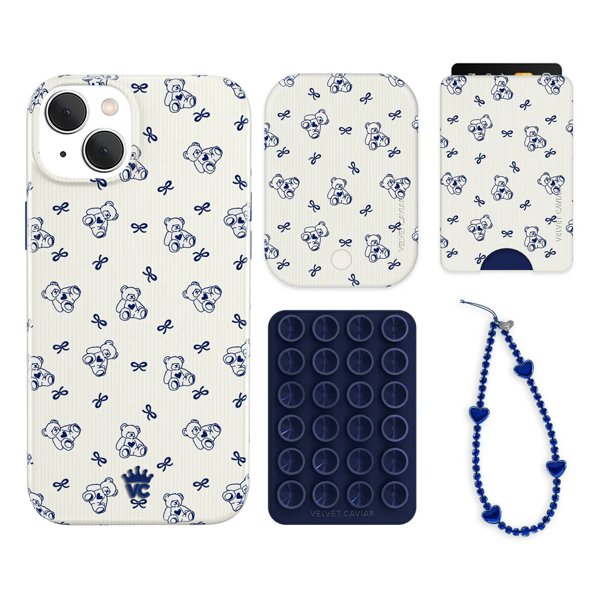 Preppy Teddy iPhone Bundle Set - Wallet - Image 5