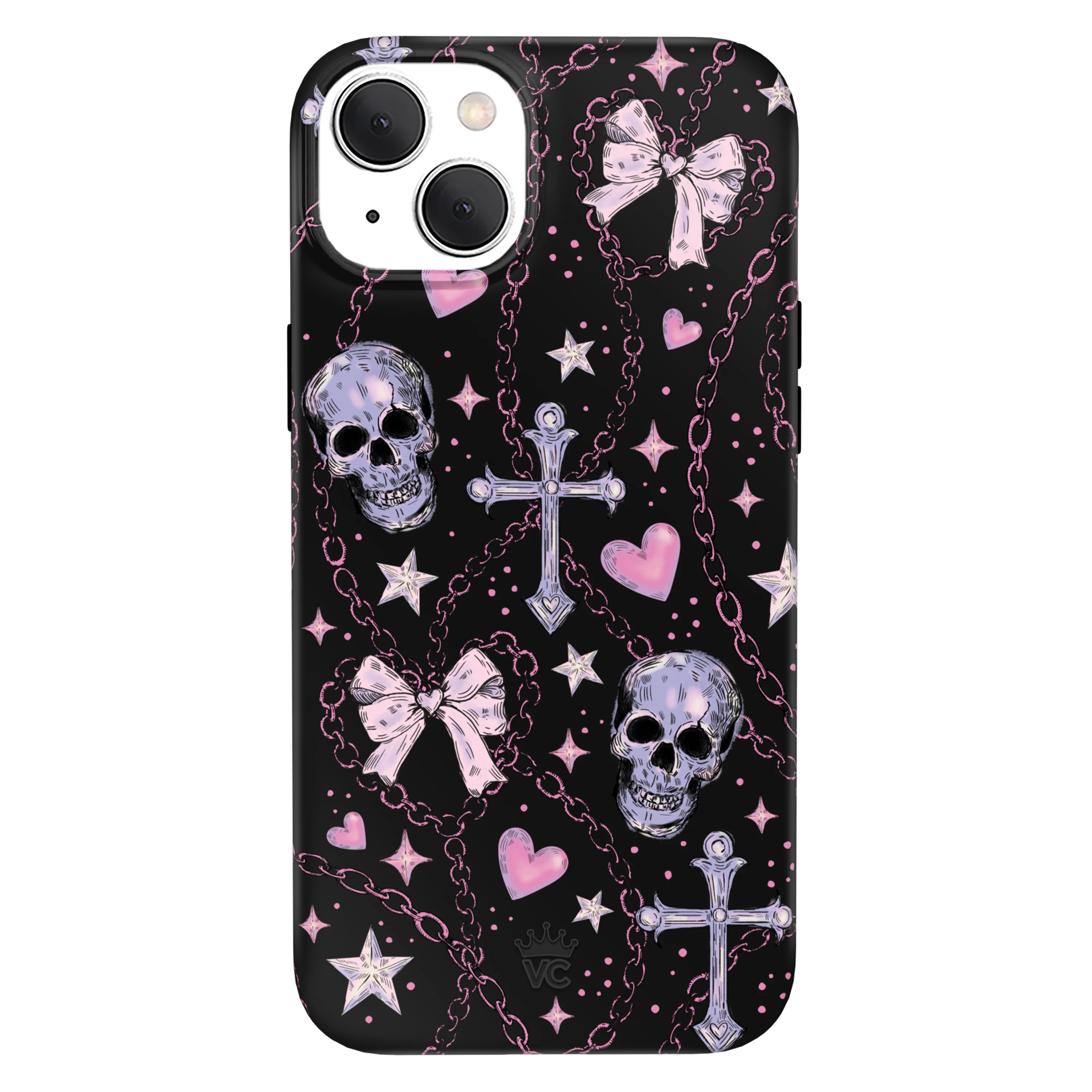Pretty Punk Skulls iPhone Case - Image 21