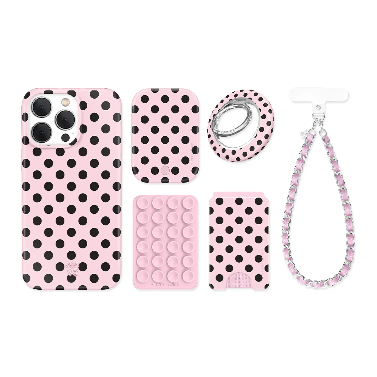 Princess Pink Polka Dot iPhone Bundle Set - Image 6