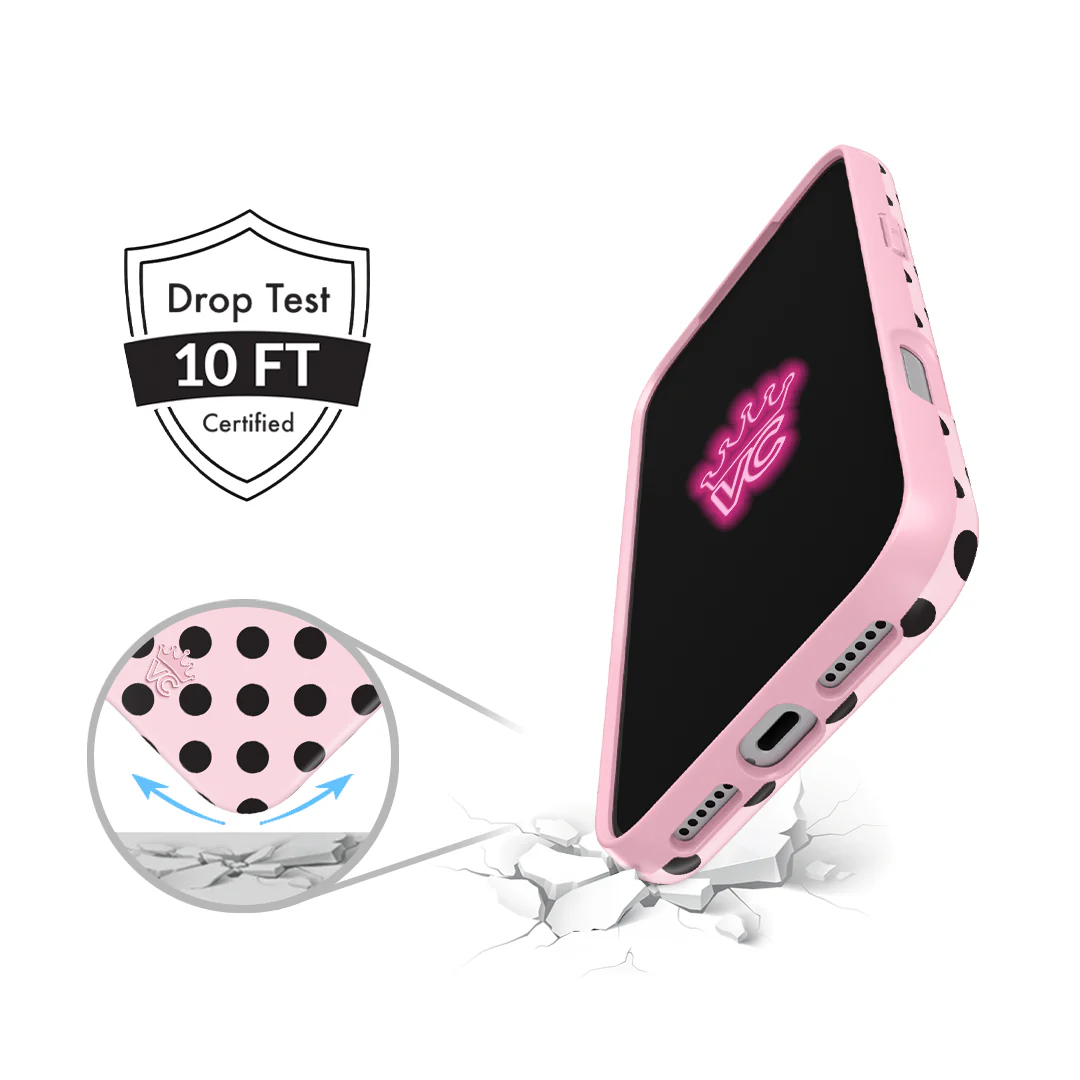 Princess Pink Polka Dot iPhone Case - Image 12