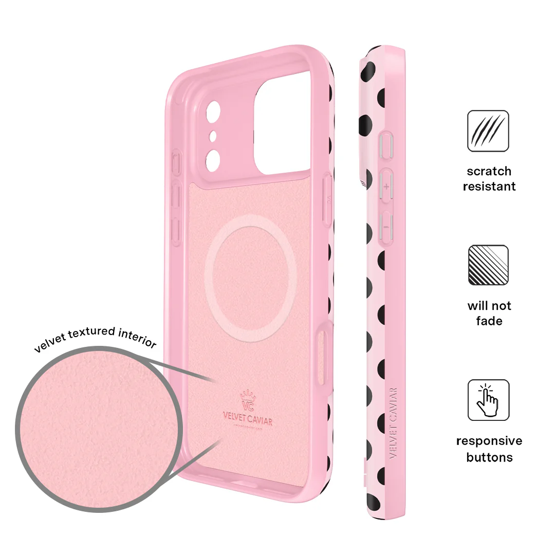 Princess Pink Polka Dot iPhone Case - Image 15