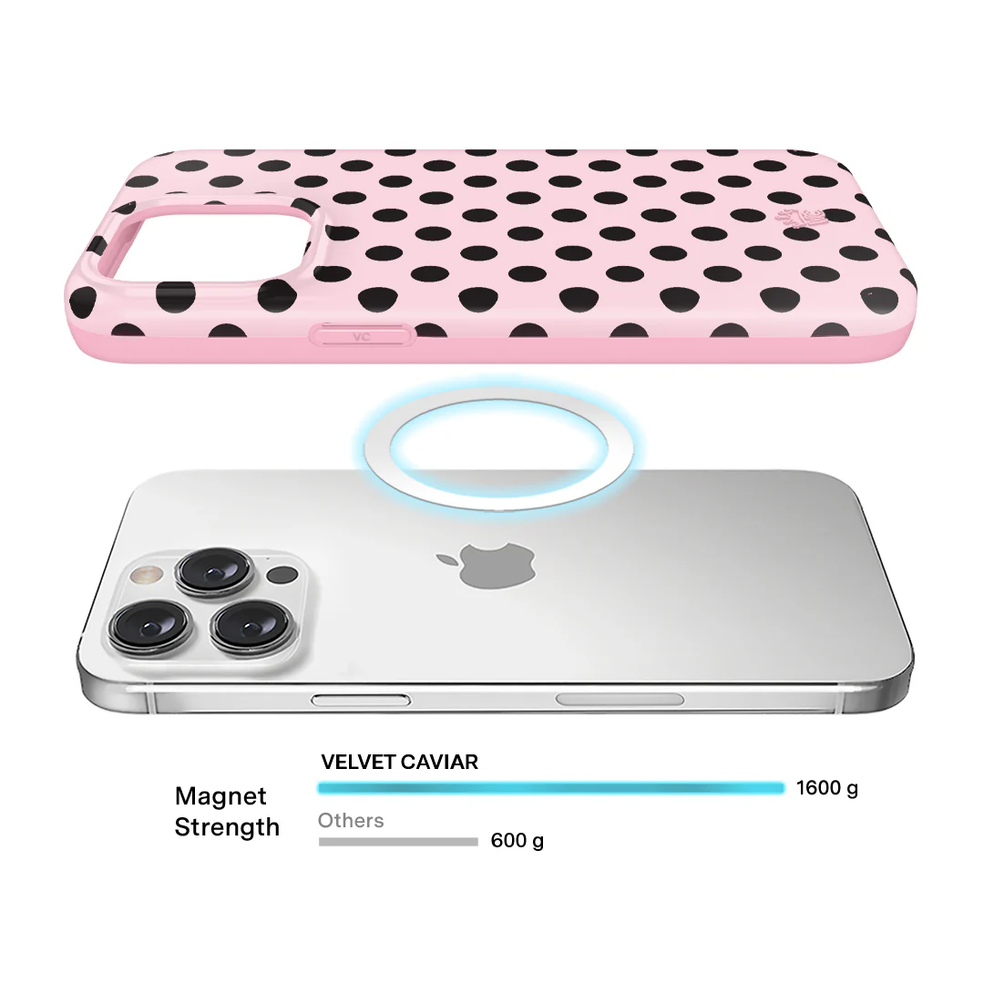 Princess Pink Polka Dot iPhone Case - Image 44