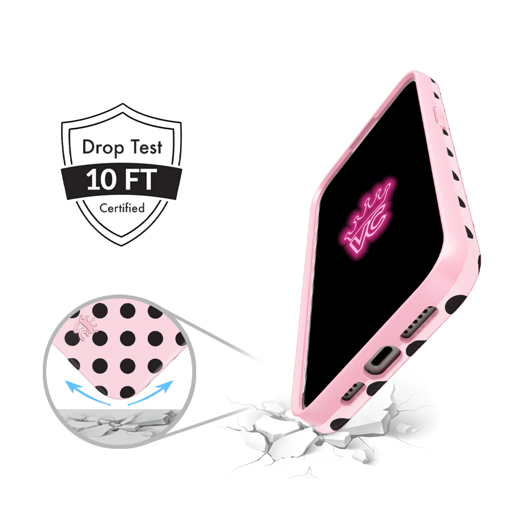 Princess Pink Polka Dot iPhone Case - Image 52