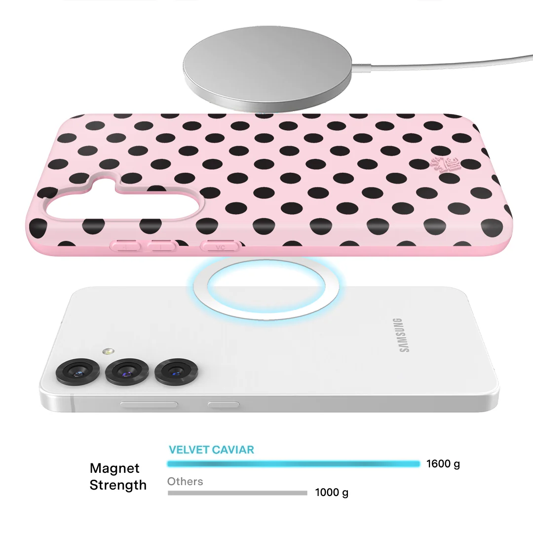 Princess Pink Polka Dot Samsung Case - Image 4