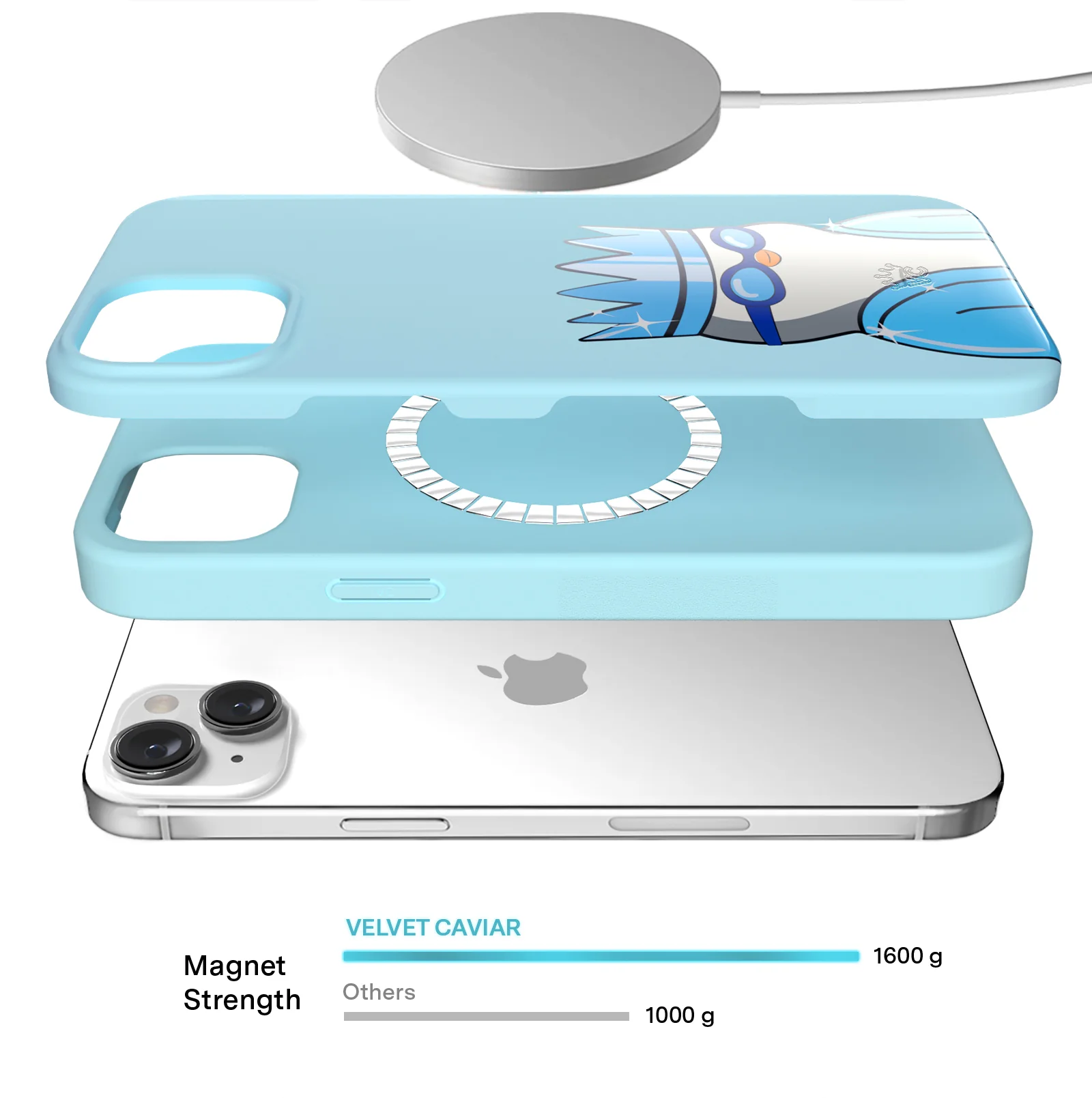 Pudgy Penguins Polar Blue iPhone Case - Image 28