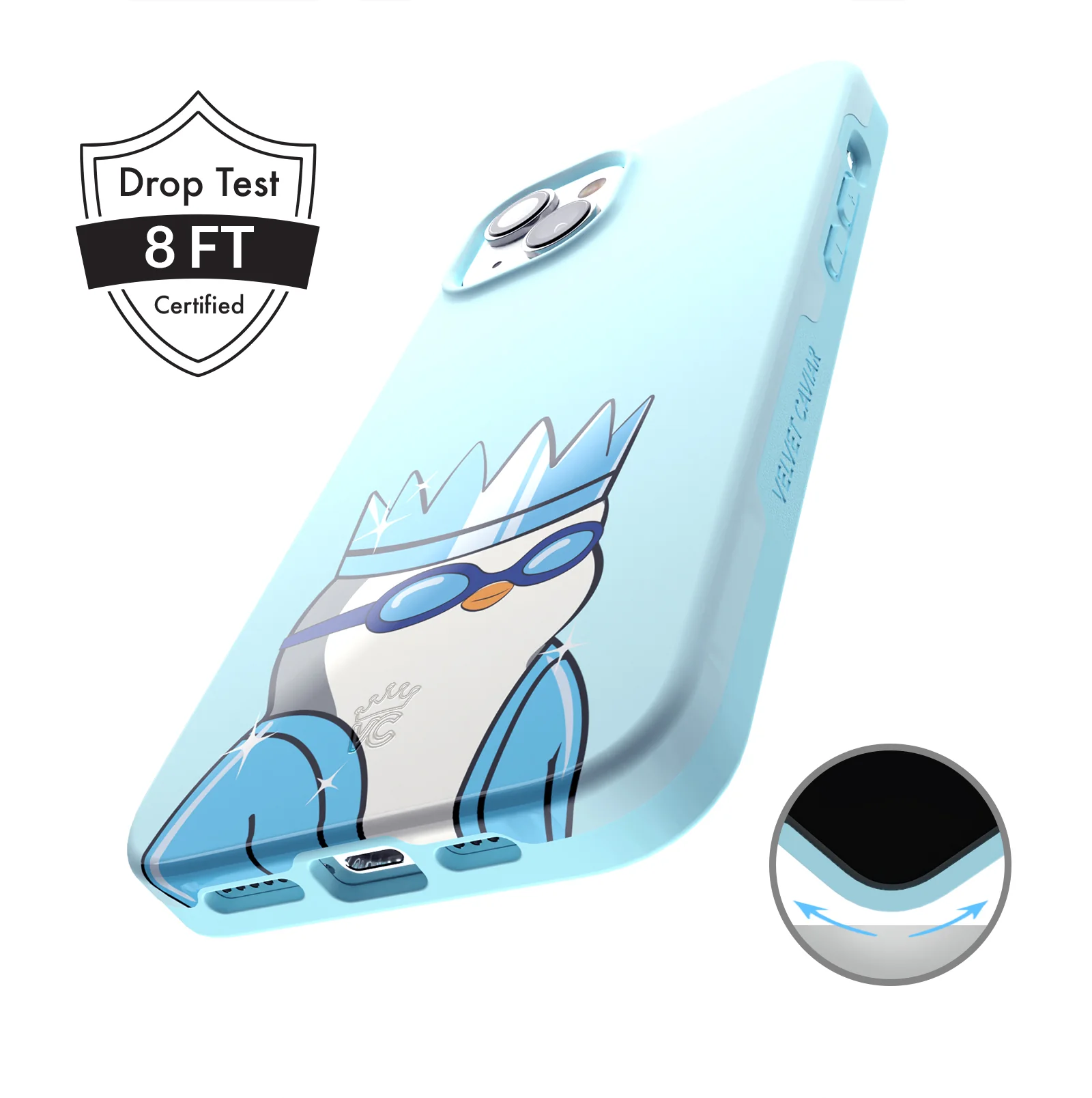 Pudgy Penguins Polar Blue iPhone Case - Image 35
