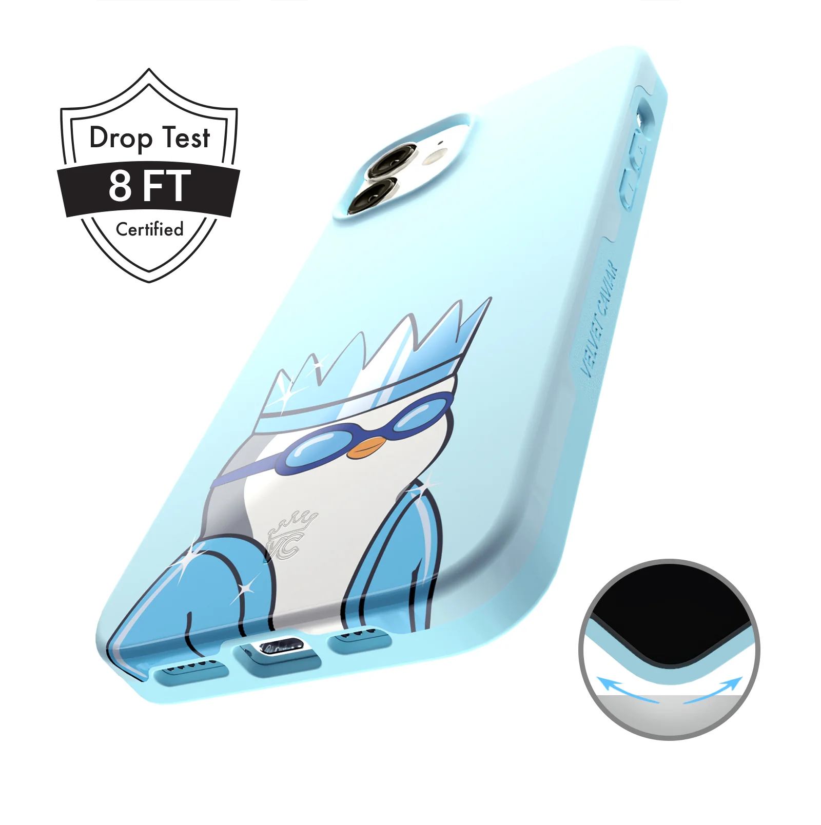 Pudgy Penguins Polar Blue iPhone Case - Image 83