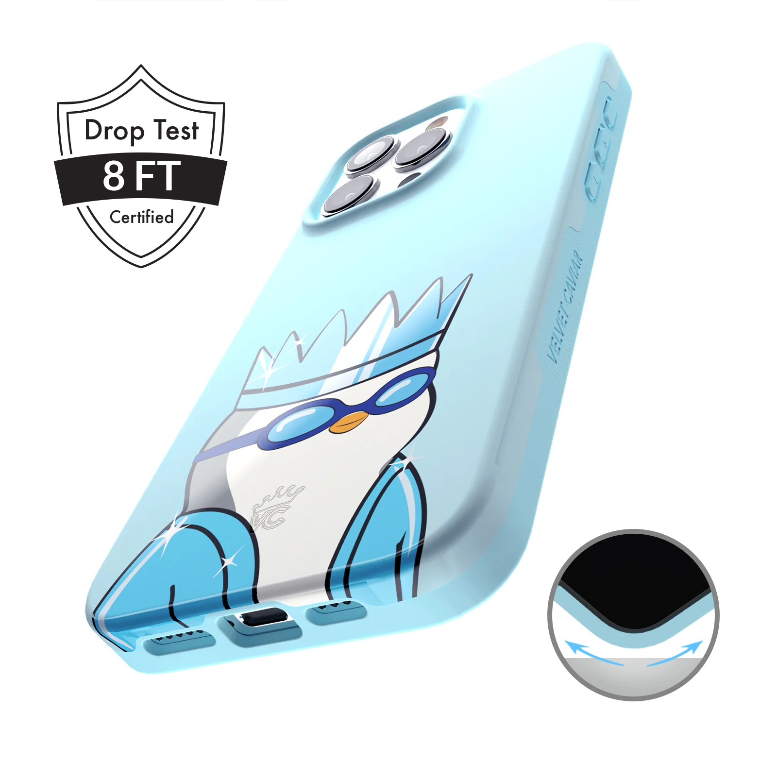 Pudgy Penguins Polar Blue iPhone Case - Image 95