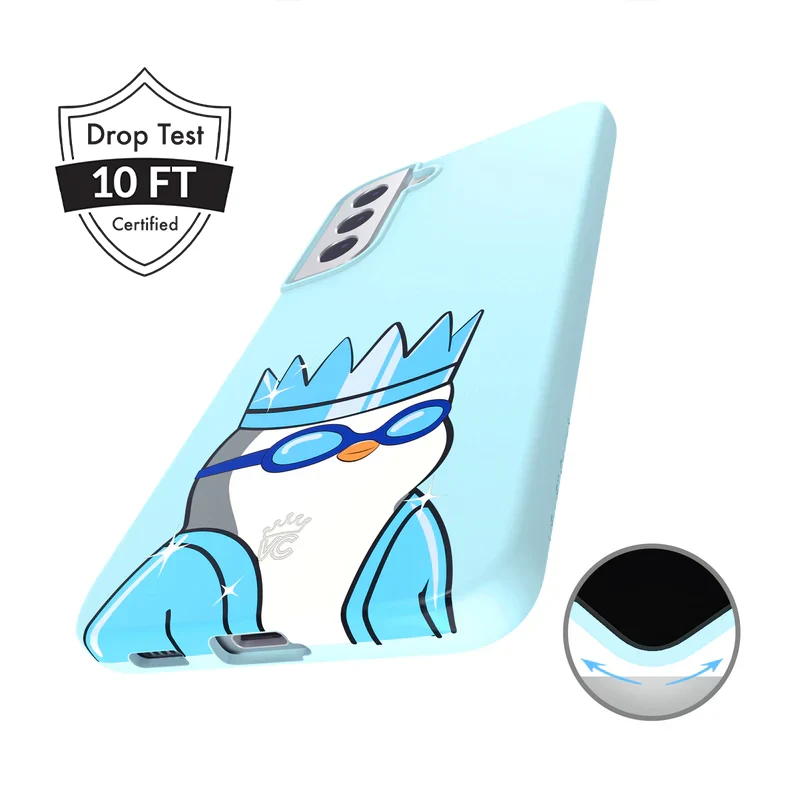 Pudgy Penguins Polar Blue Samsung Case - Image 59