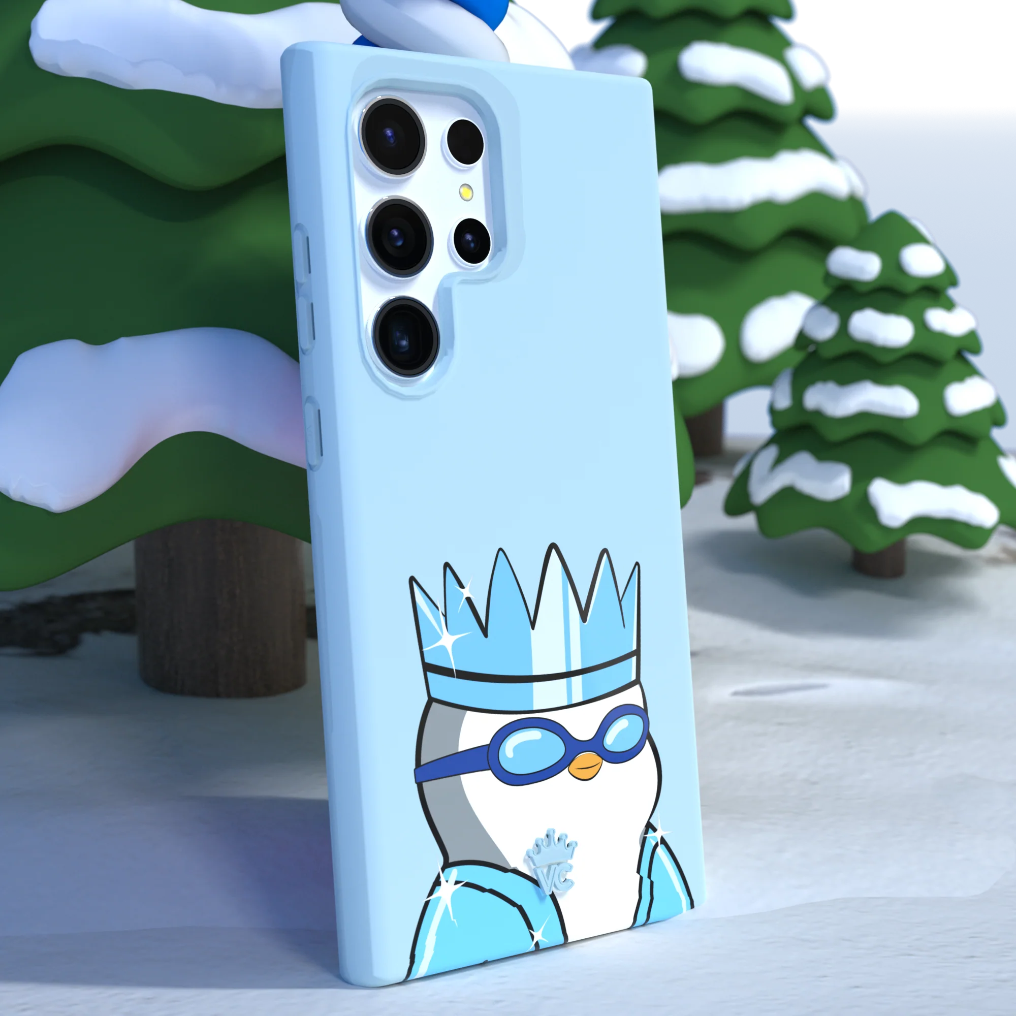 Pudgy Penguins Polar Blue Samsung Case - Image 8