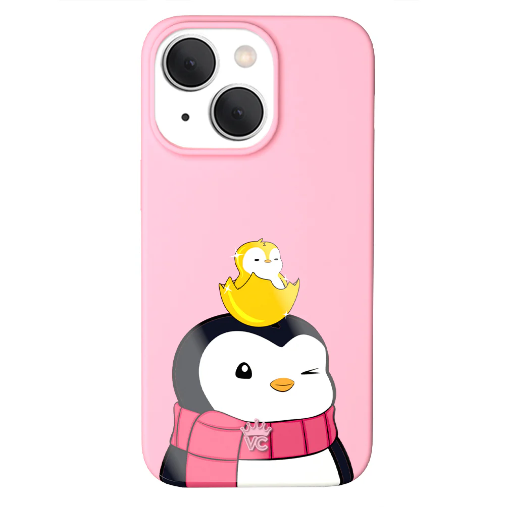Pudgy Penguins Positive Pink iPhone Case - Image 19